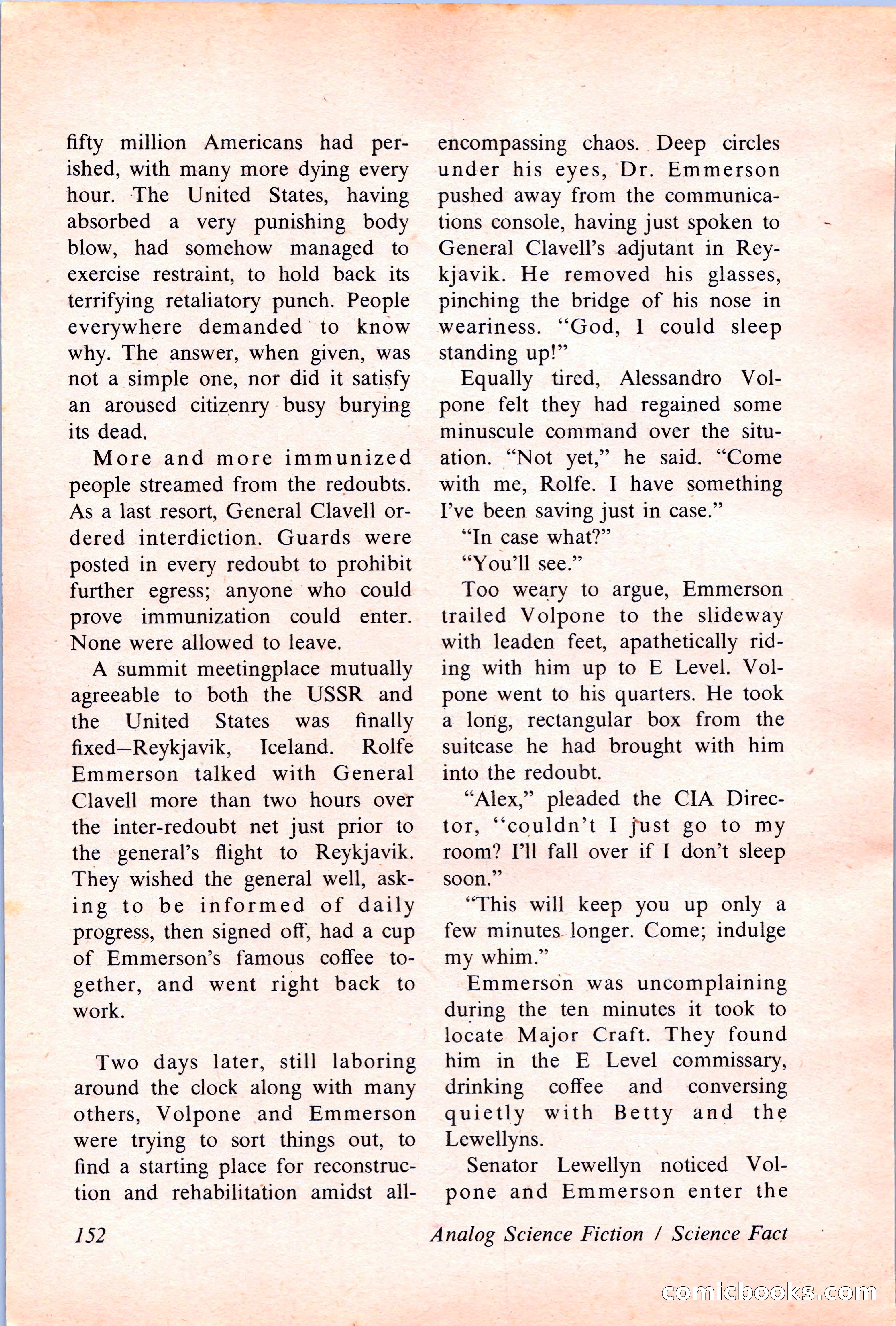Analog Science Fiction and Fact, April 1974 — page 152 of 180