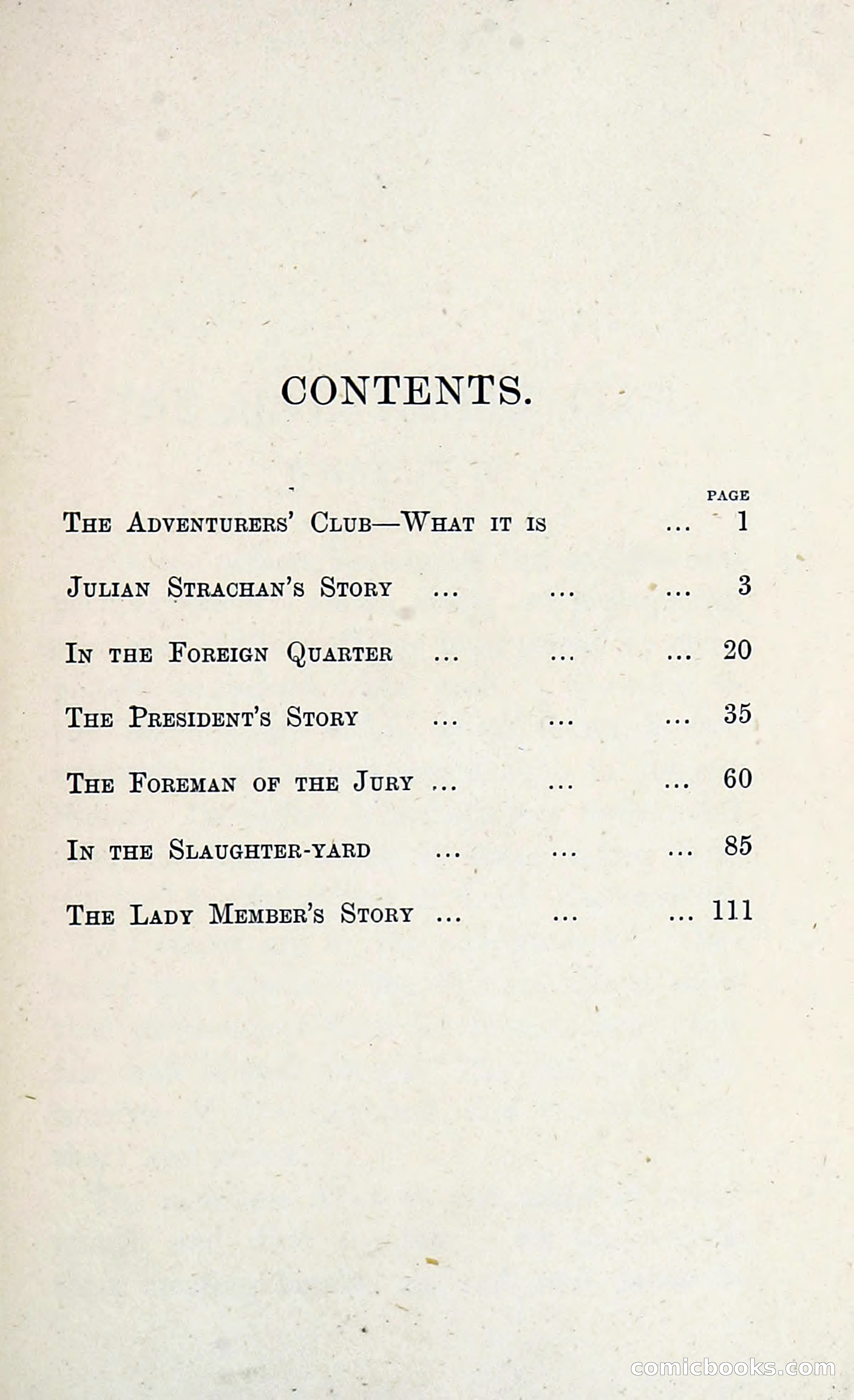 The Adventures of the Adventurers' Club: A Shocker in Six Shocks by Five Men & a Woman — page 5 of 132