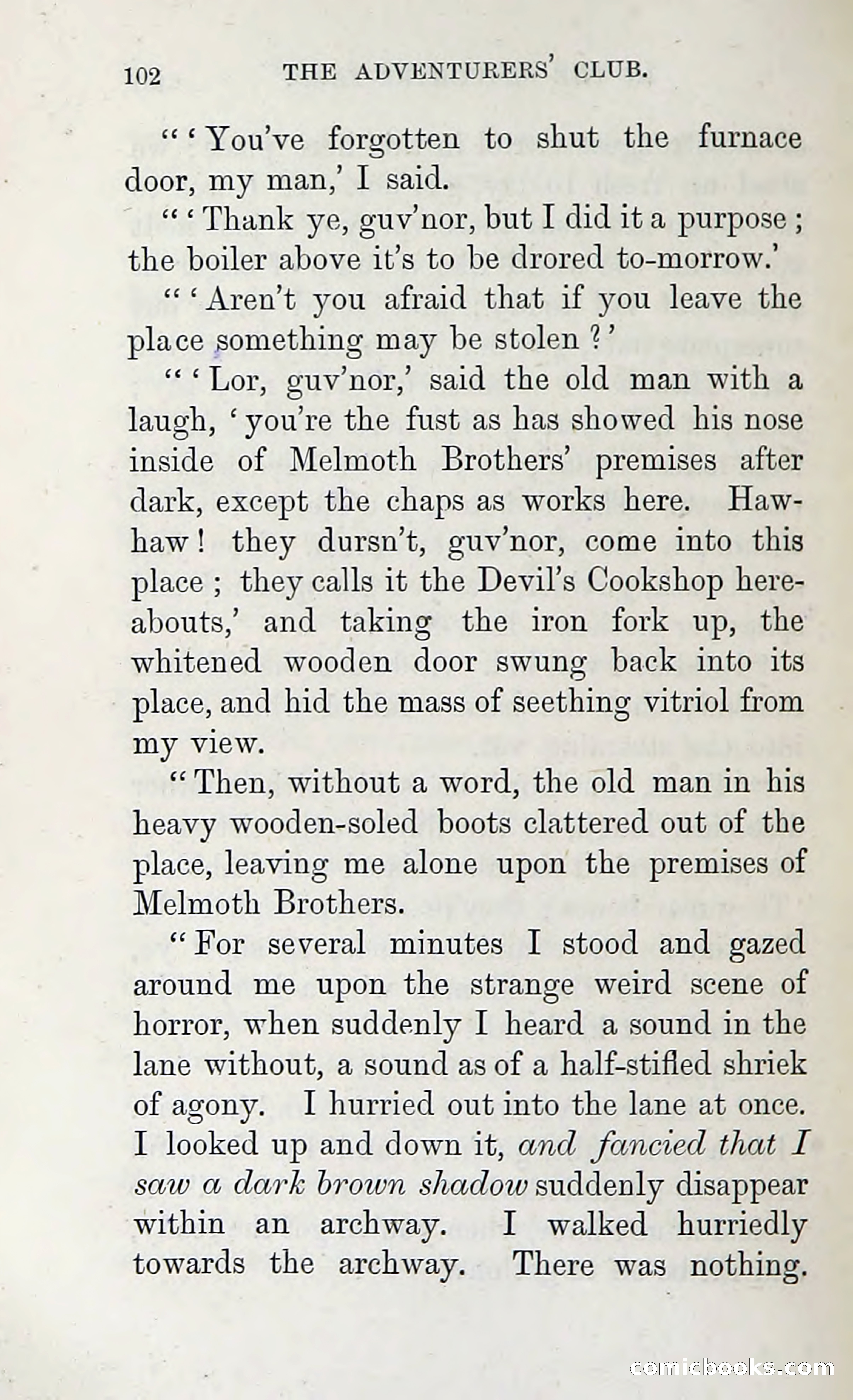 The Adventures of the Adventurers' Club: A Shocker in Six Shocks by Five Men & a Woman — page 108 of 132