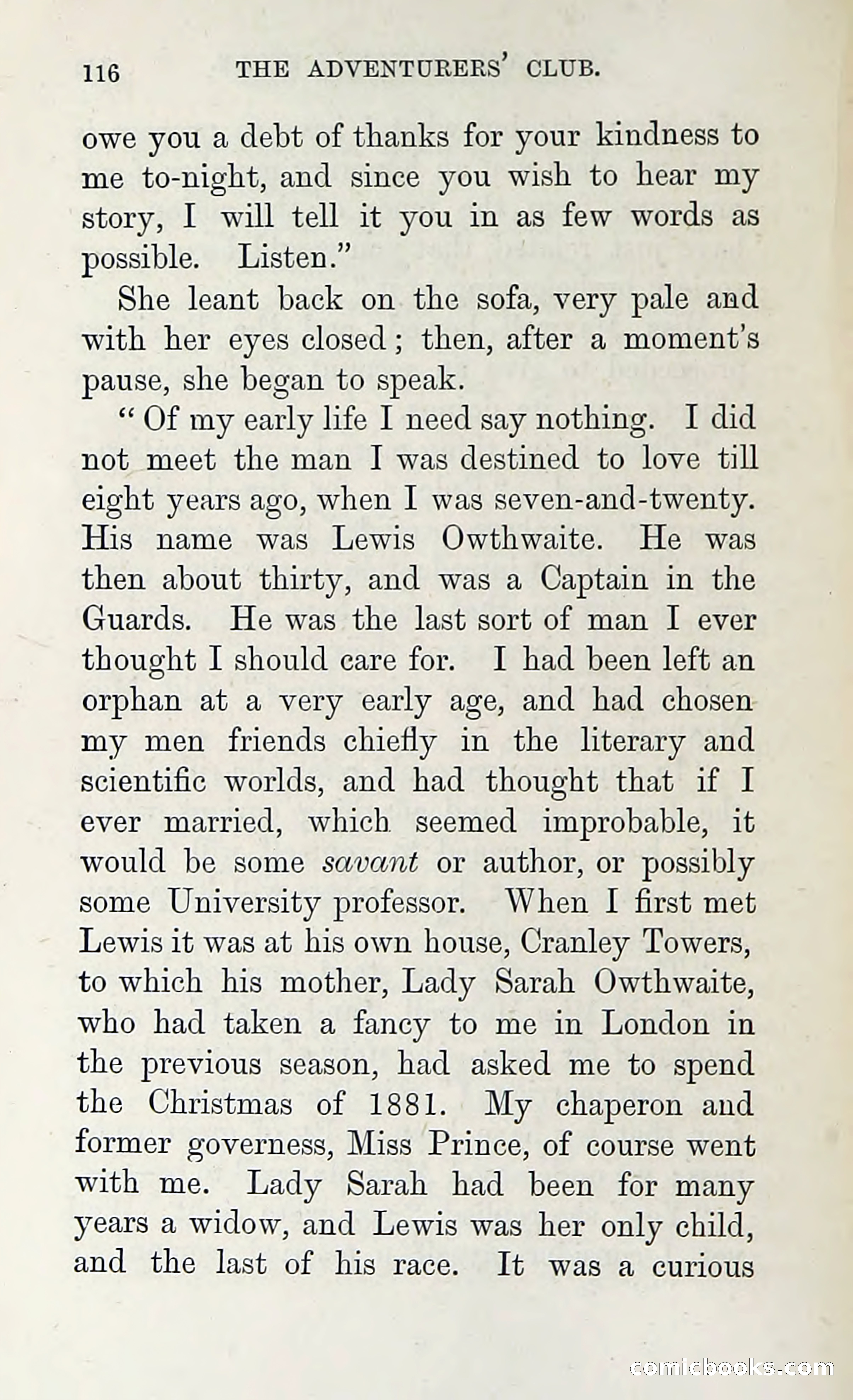 The Adventures of the Adventurers' Club: A Shocker in Six Shocks by Five Men & a Woman — page 122 of 132