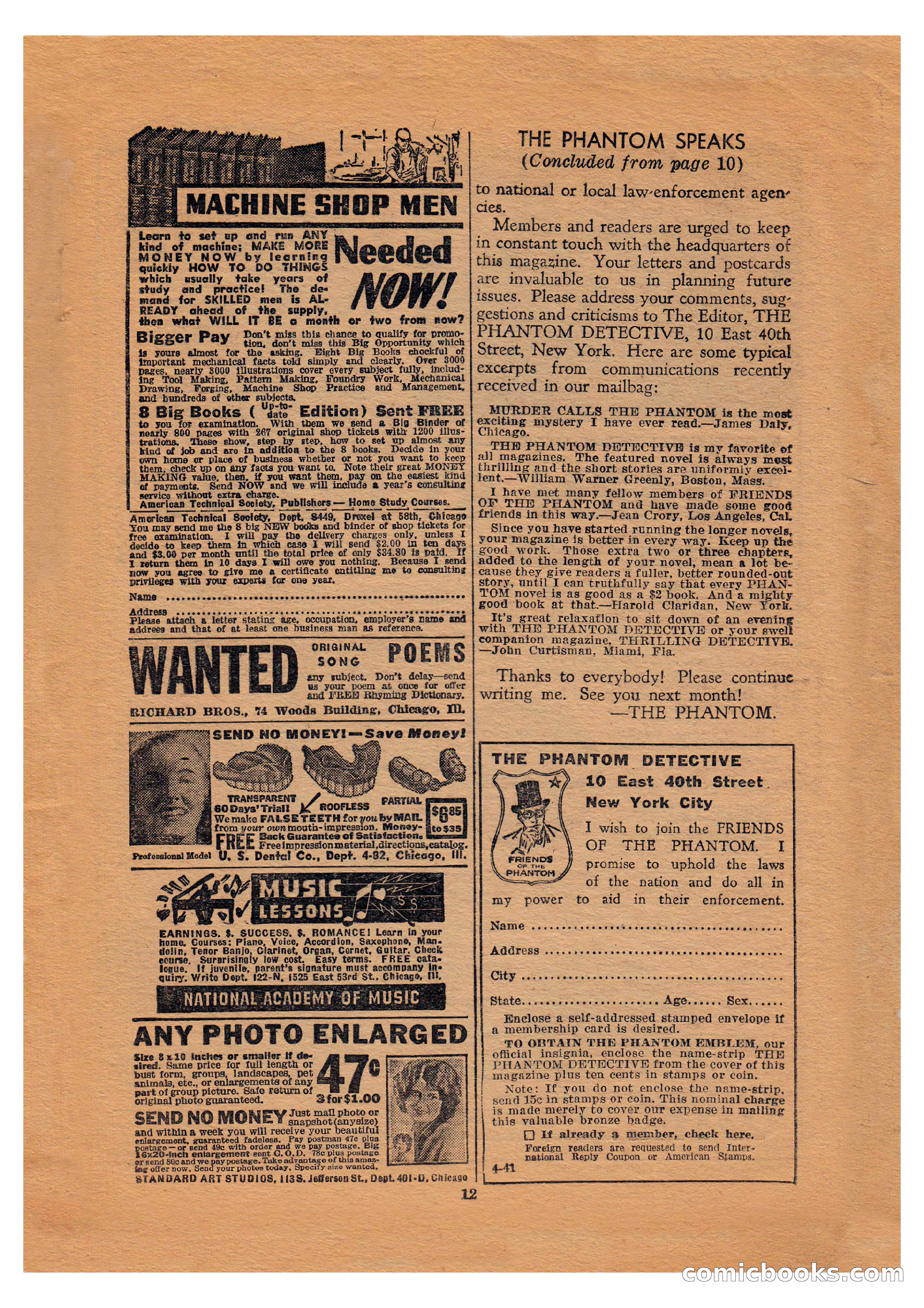 The Phantom Detective (April 1941) — page 12 of 116
