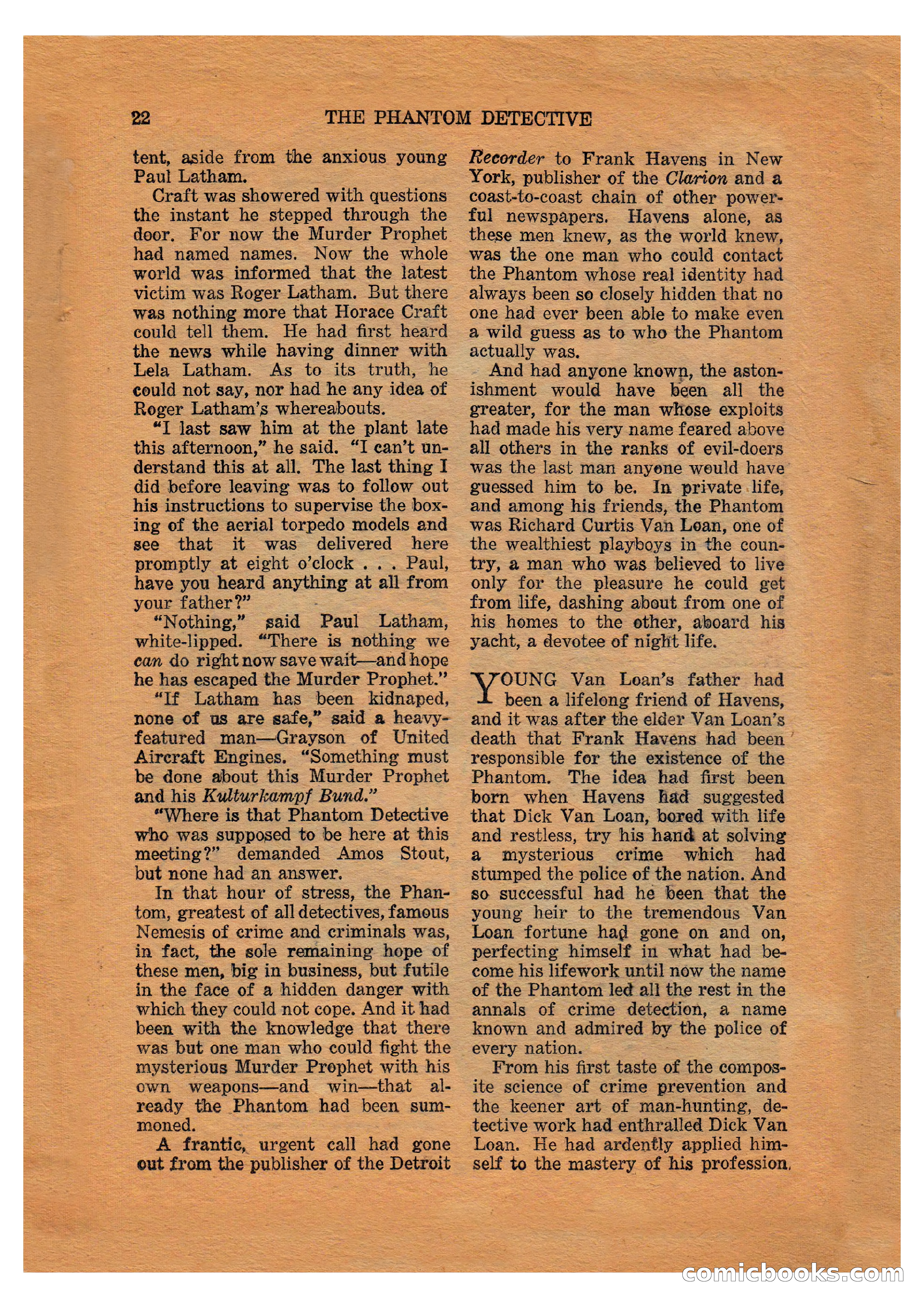 The Phantom Detective (April 1941) — page 22 of 116