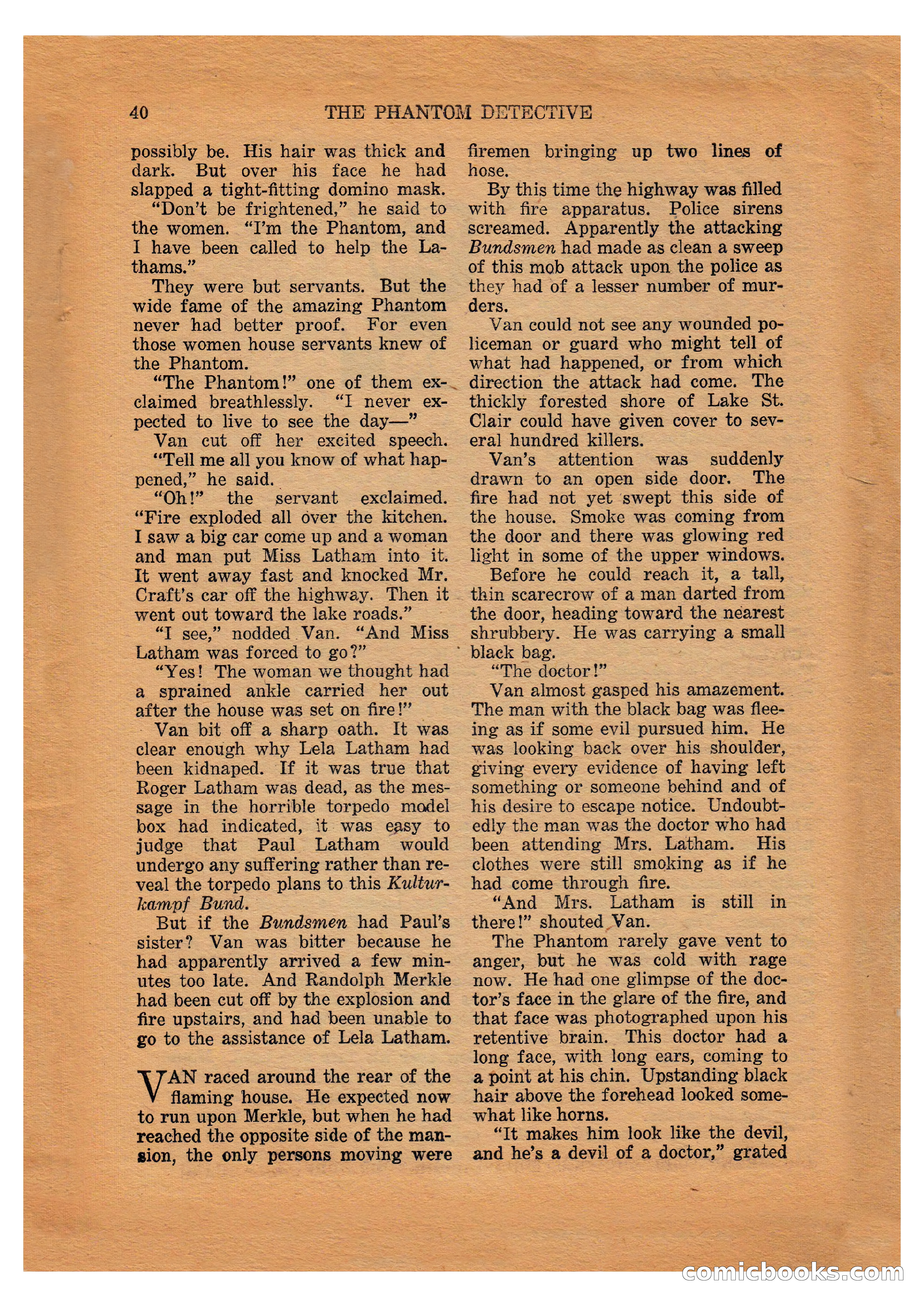 The Phantom Detective (April 1941) — page 40 of 116