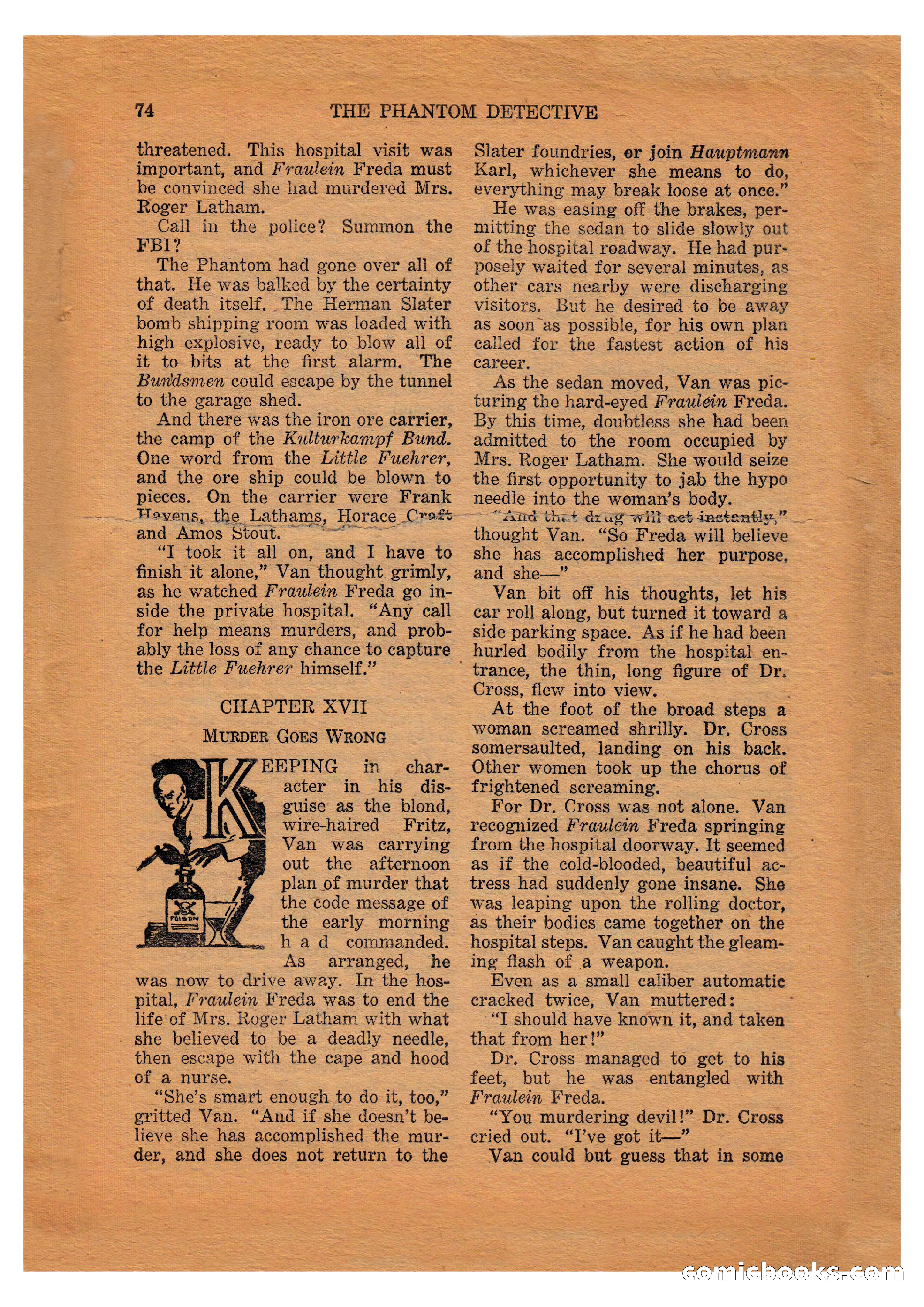 The Phantom Detective (April 1941) — page 74 of 116