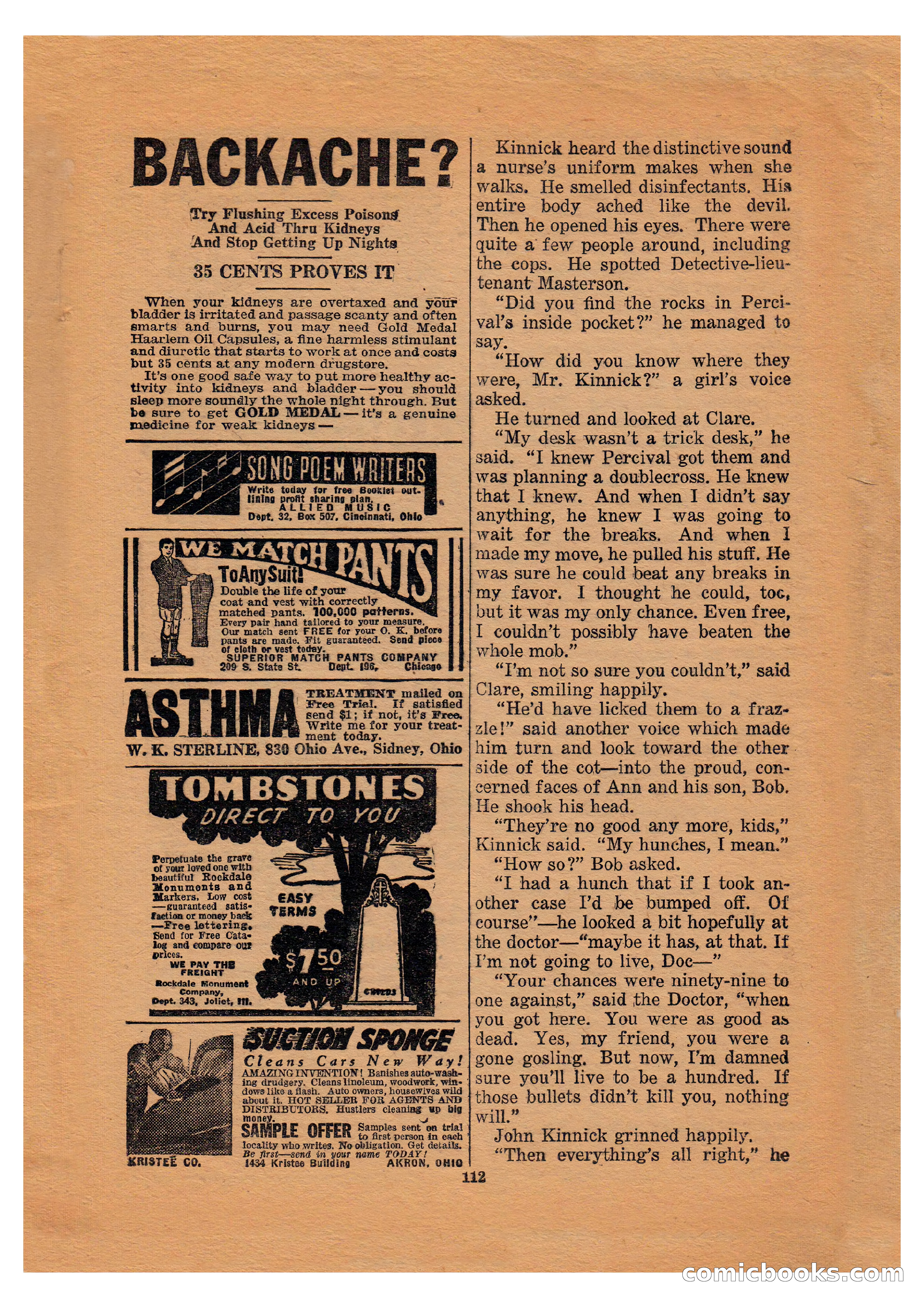 The Phantom Detective (April 1941) — page 112 of 116