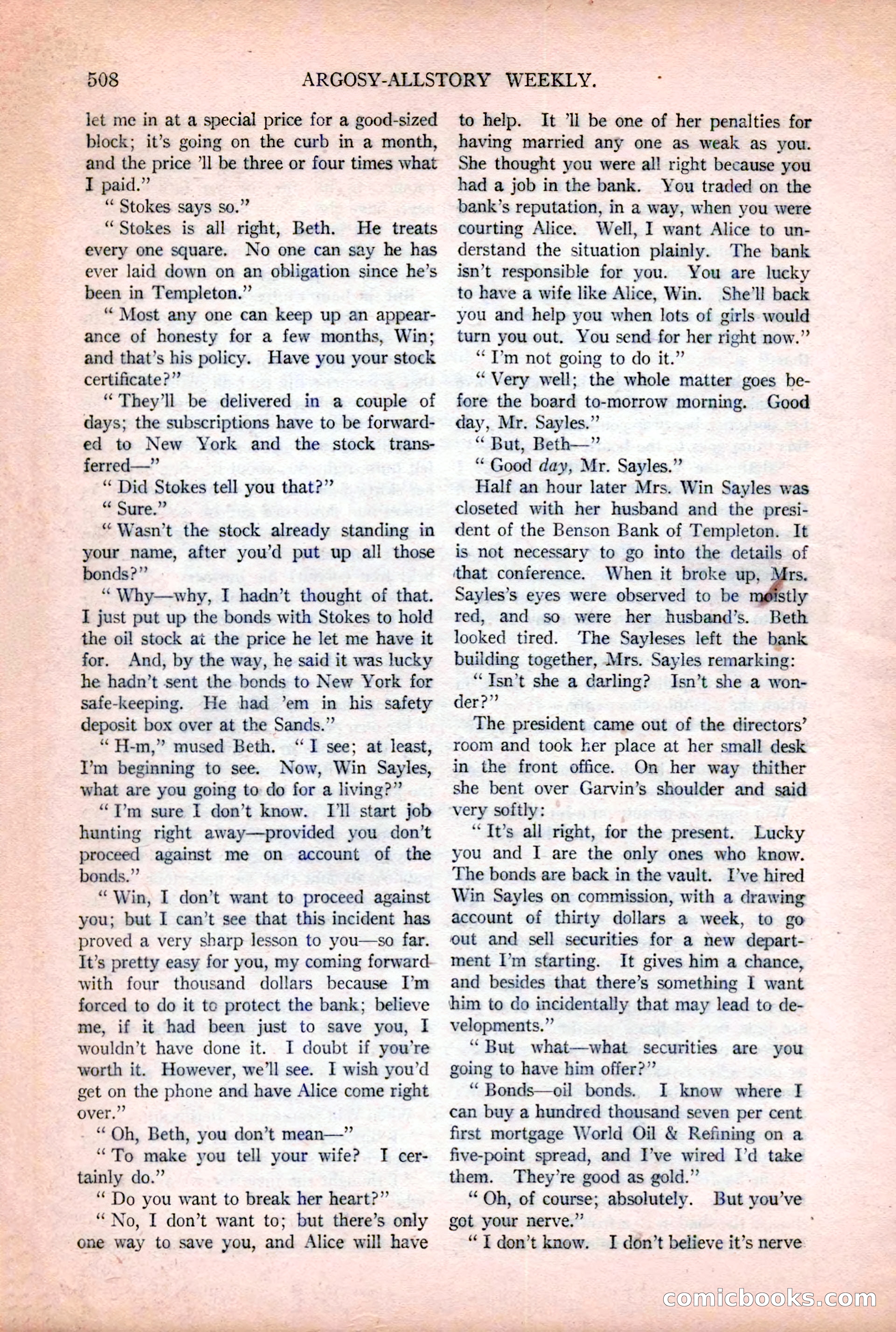 Argosy All-Story Weekly — page 38 of 176