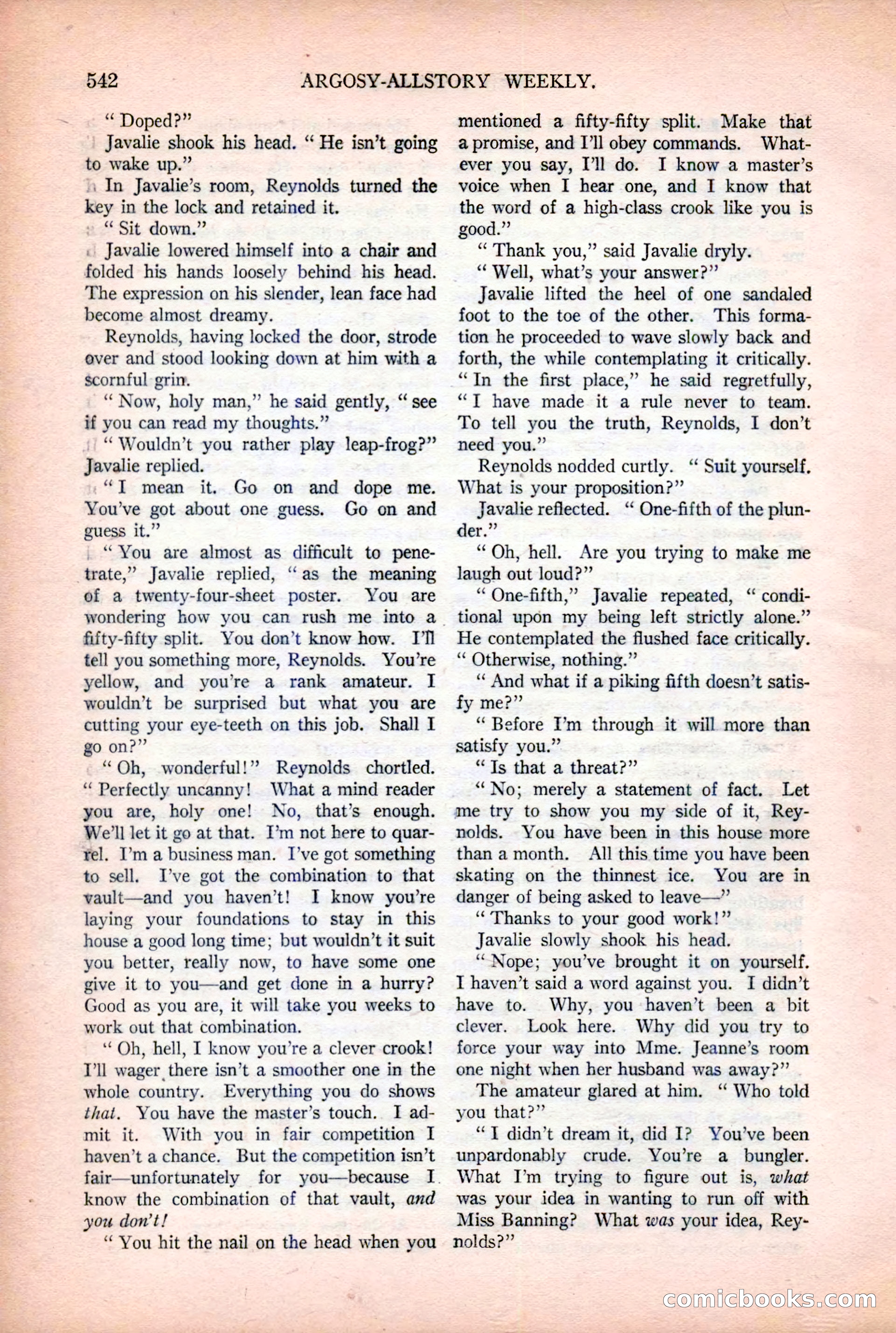 Argosy All-Story Weekly — page 72 of 176