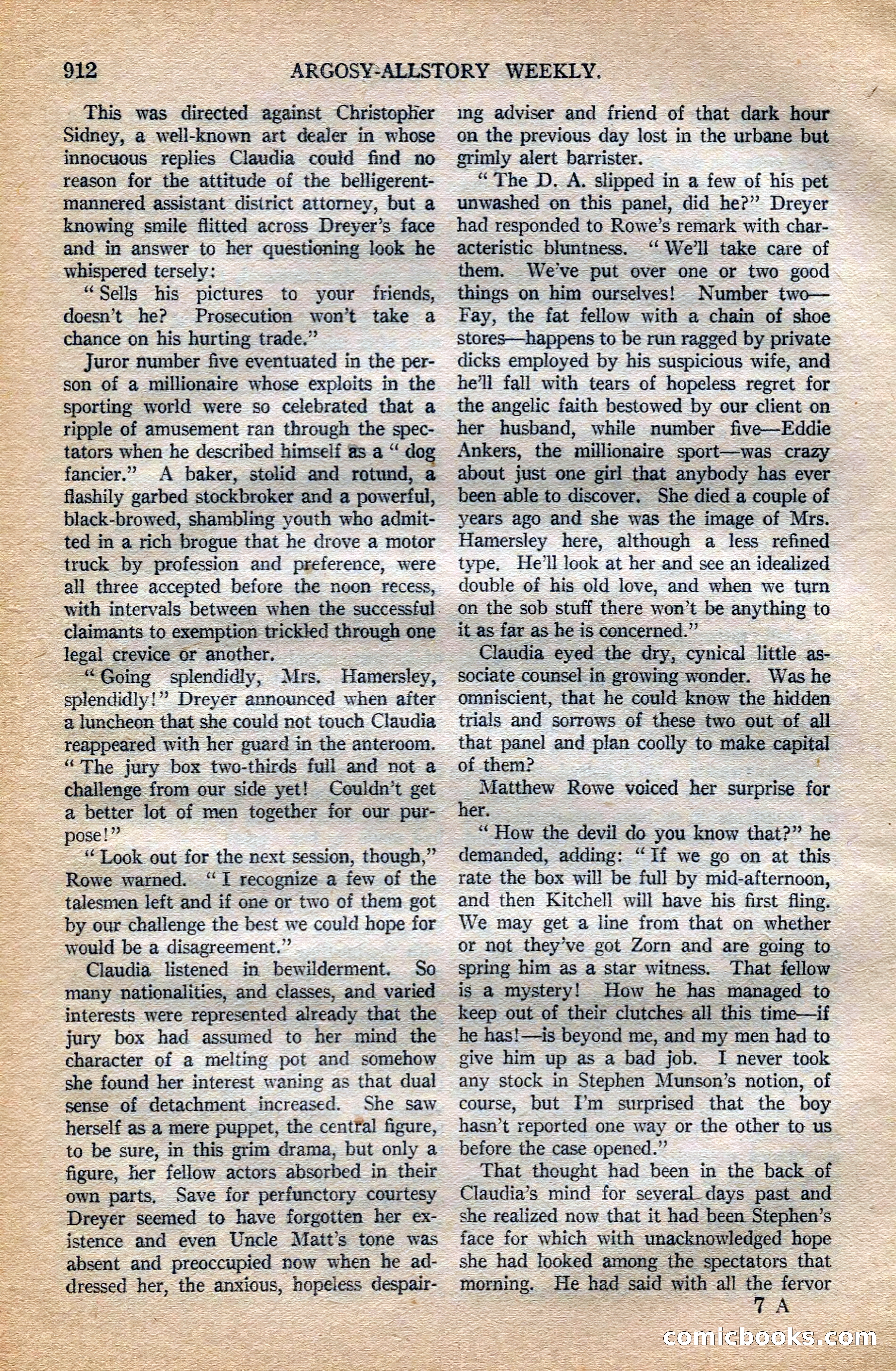 Argosy All-Story Weekly — page 130 of 196