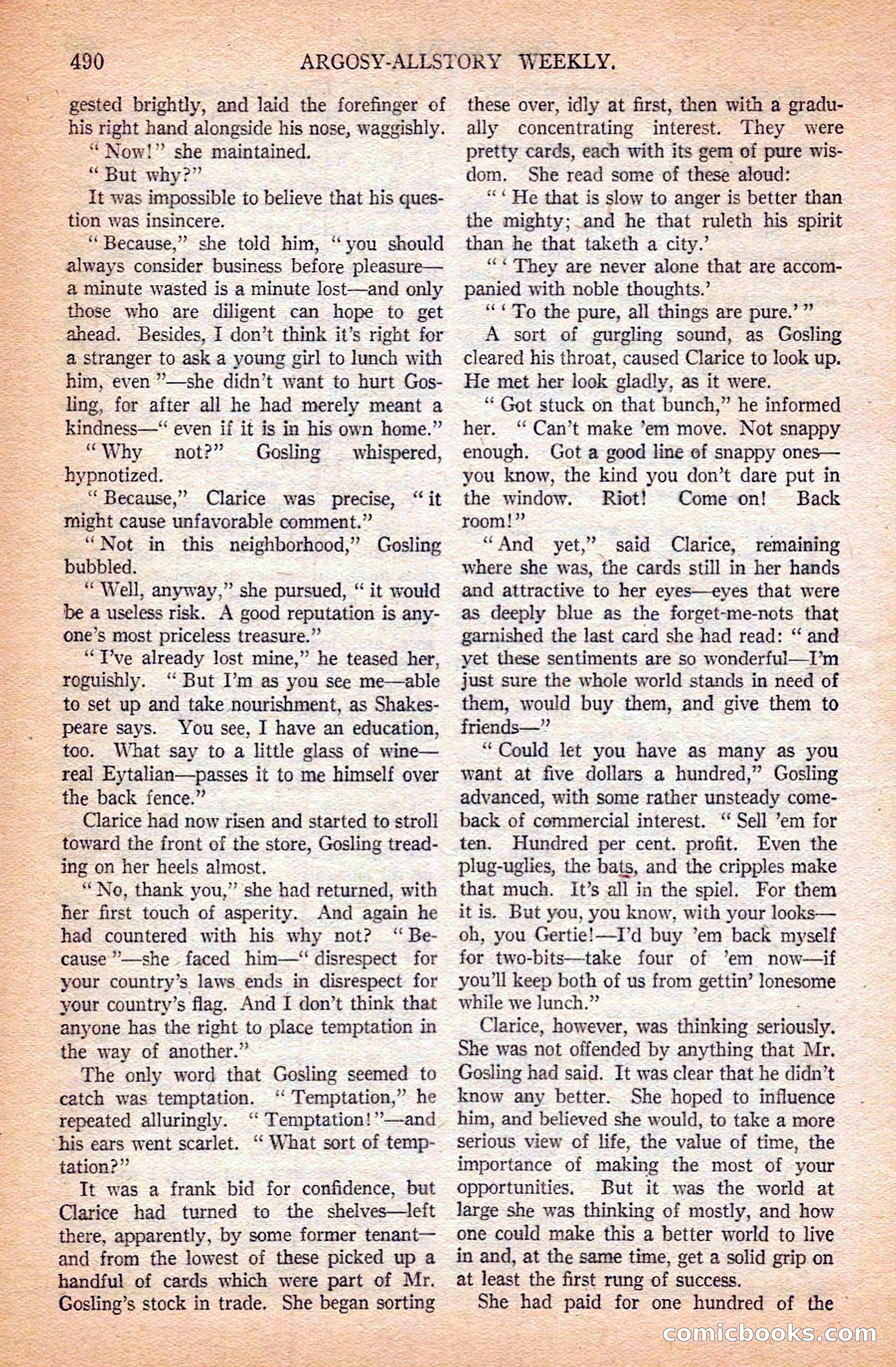 Argosy All-Story Weekly — page 12 of 164