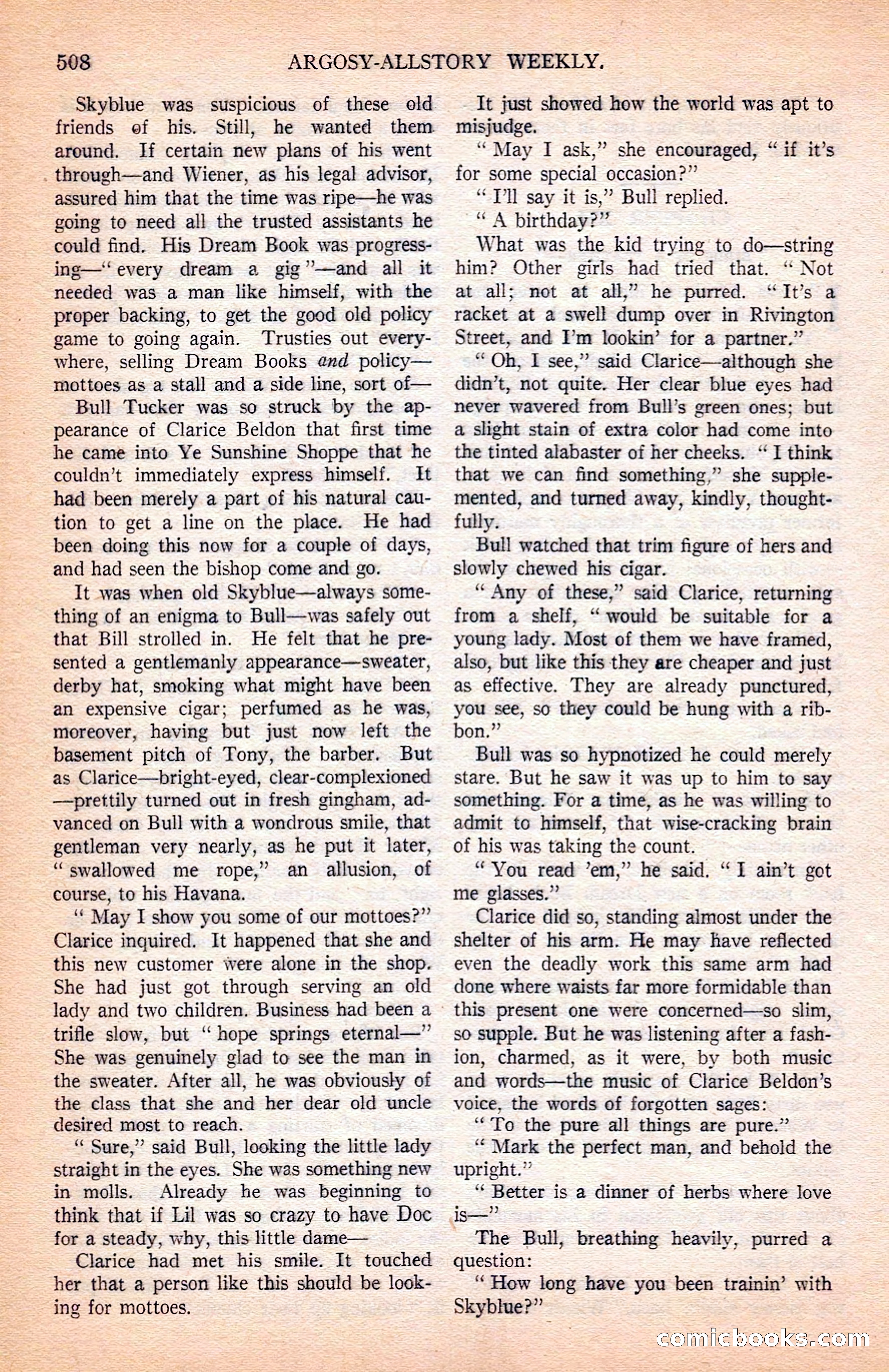 Argosy All-Story Weekly — page 30 of 164