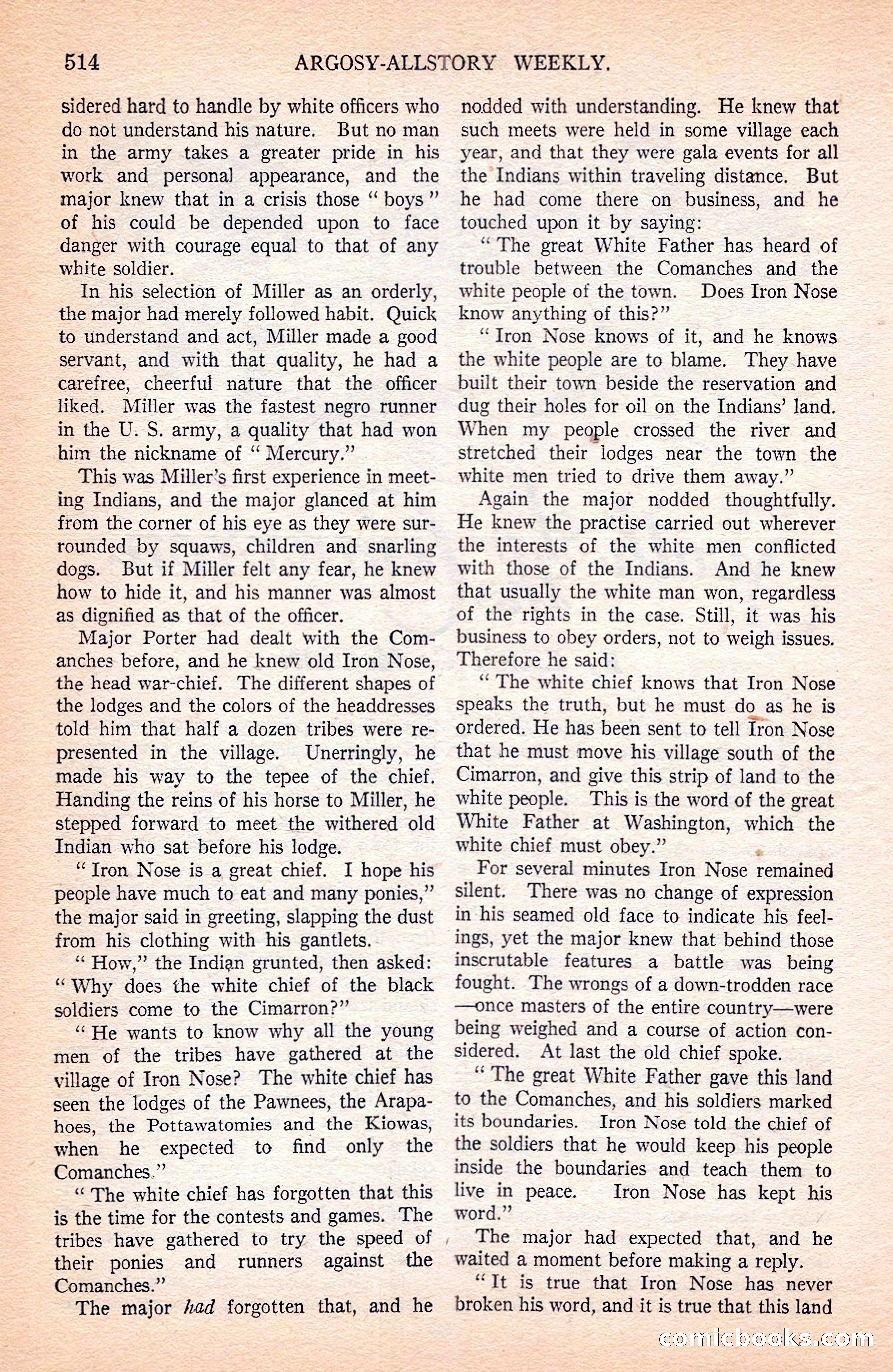 Argosy All-Story Weekly — page 36 of 164