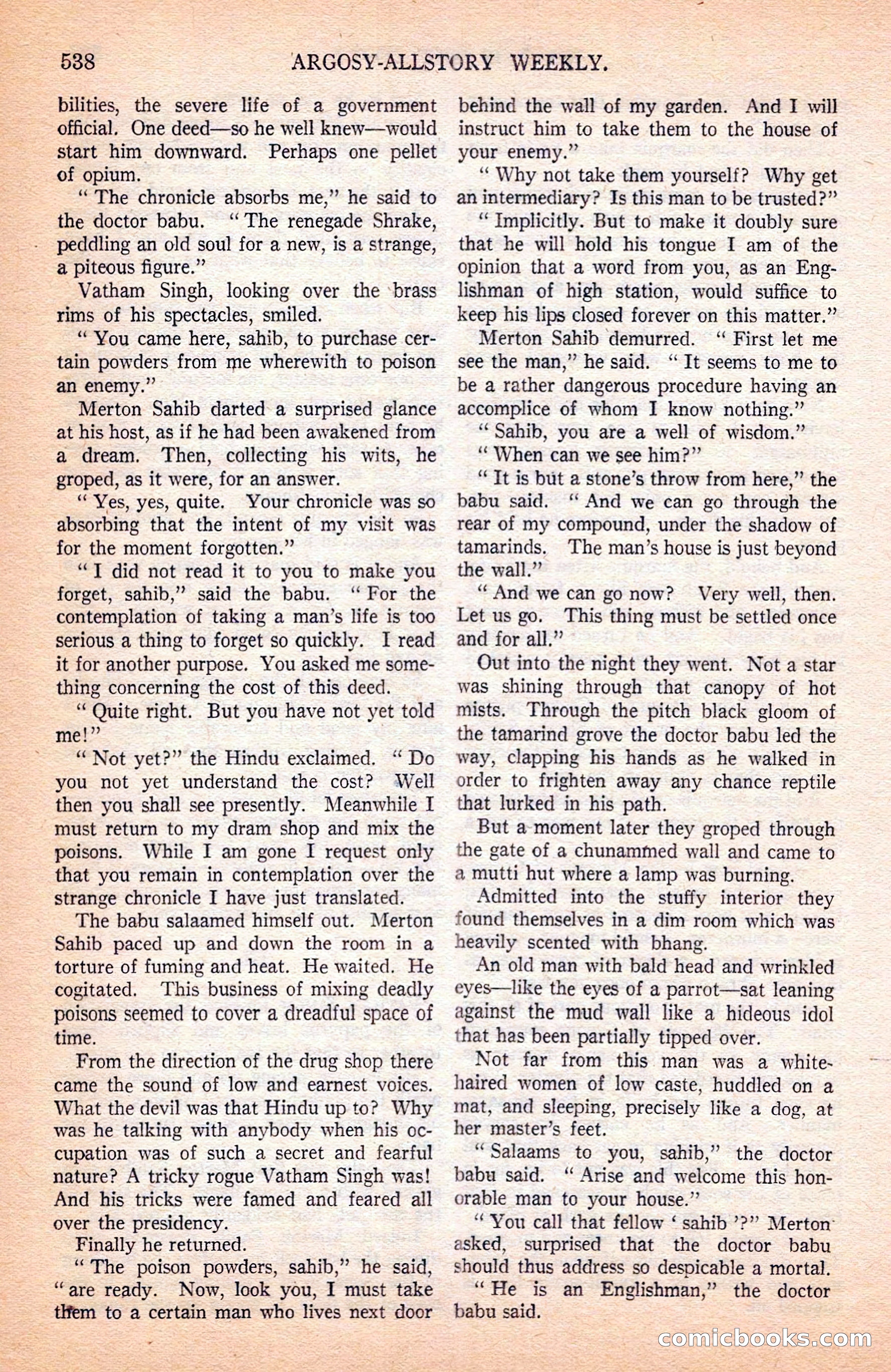 Argosy All-Story Weekly — page 60 of 164