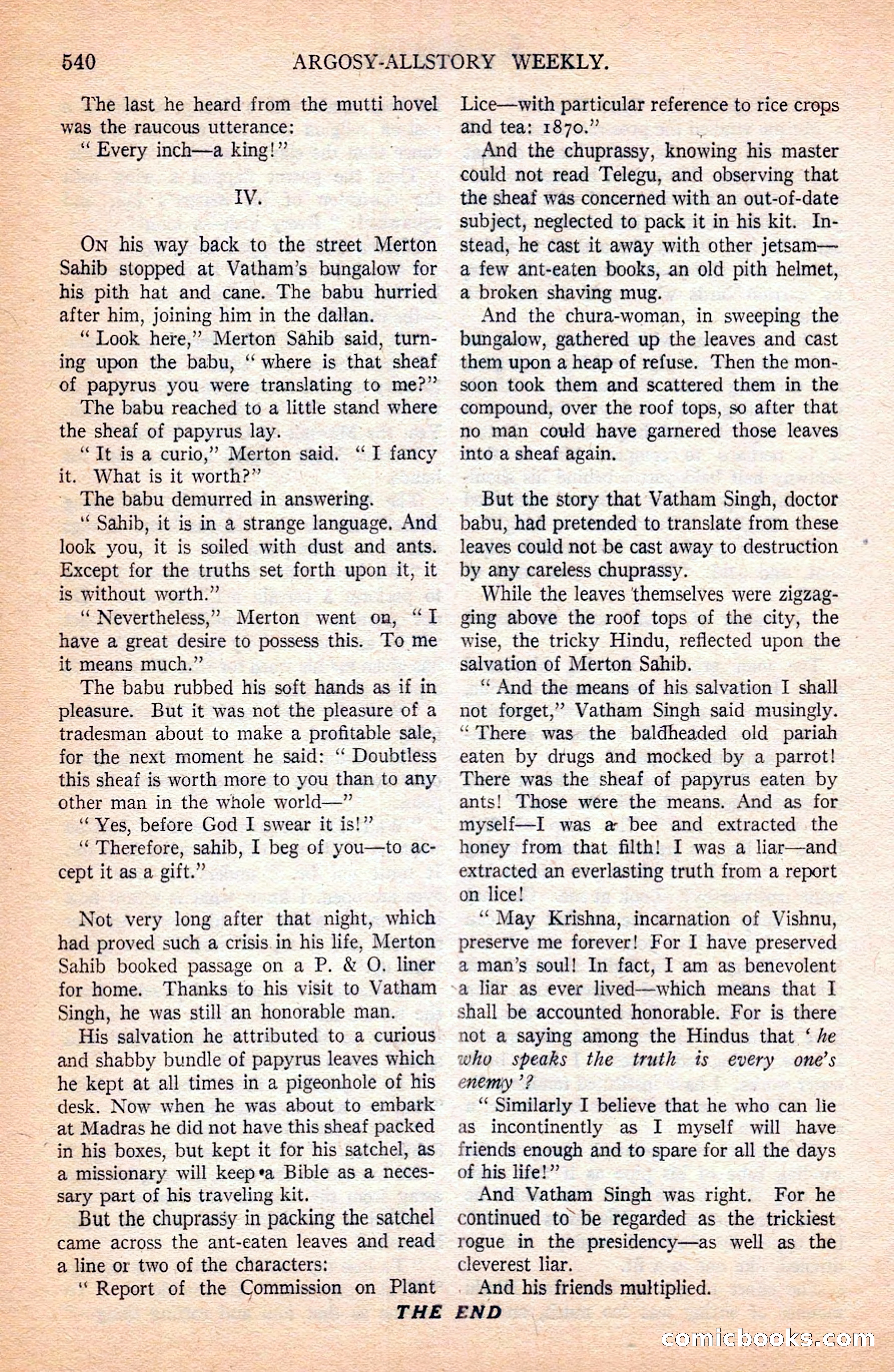 Argosy All-Story Weekly — page 62 of 164