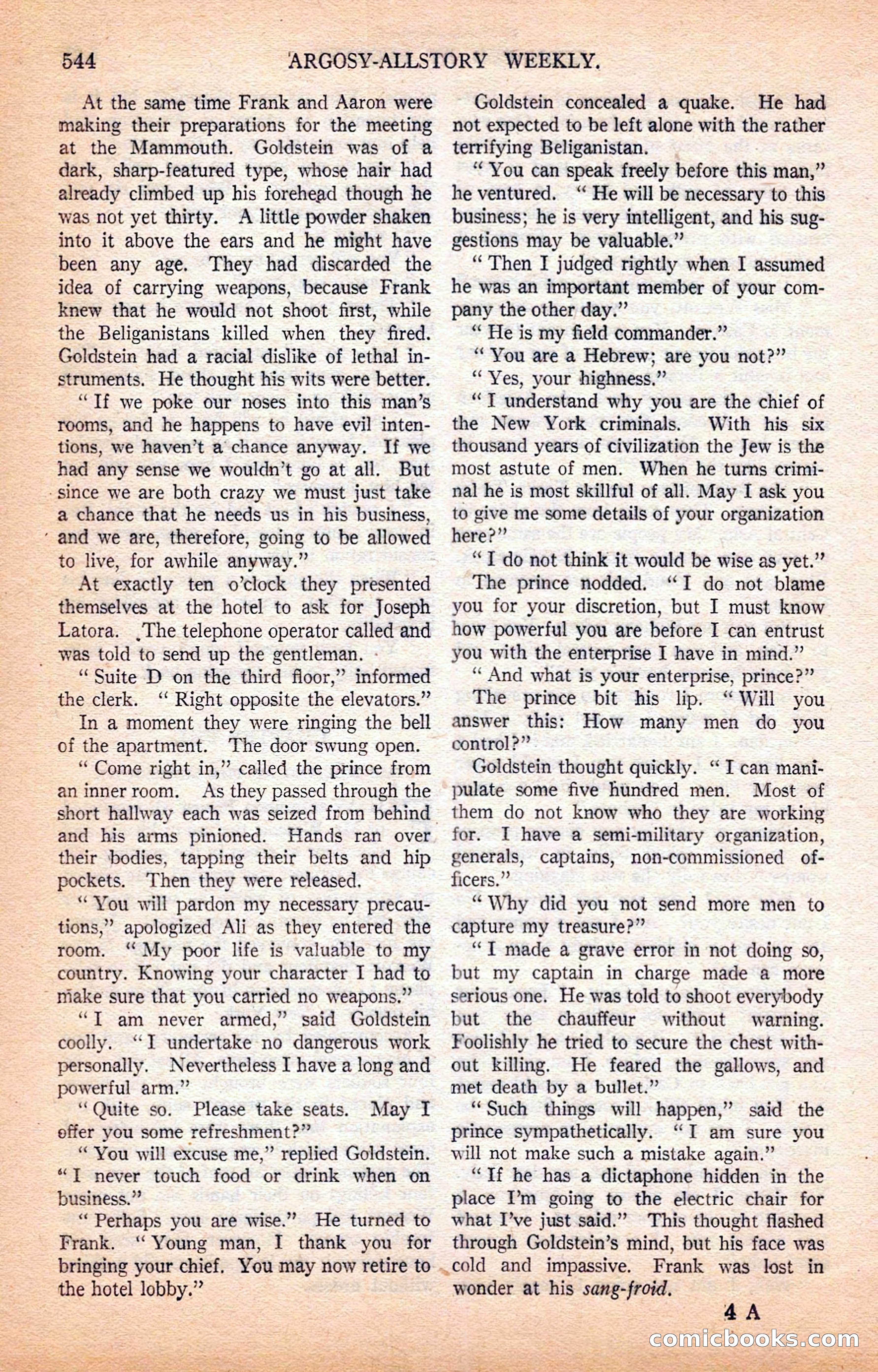 Argosy All-Story Weekly — page 66 of 164