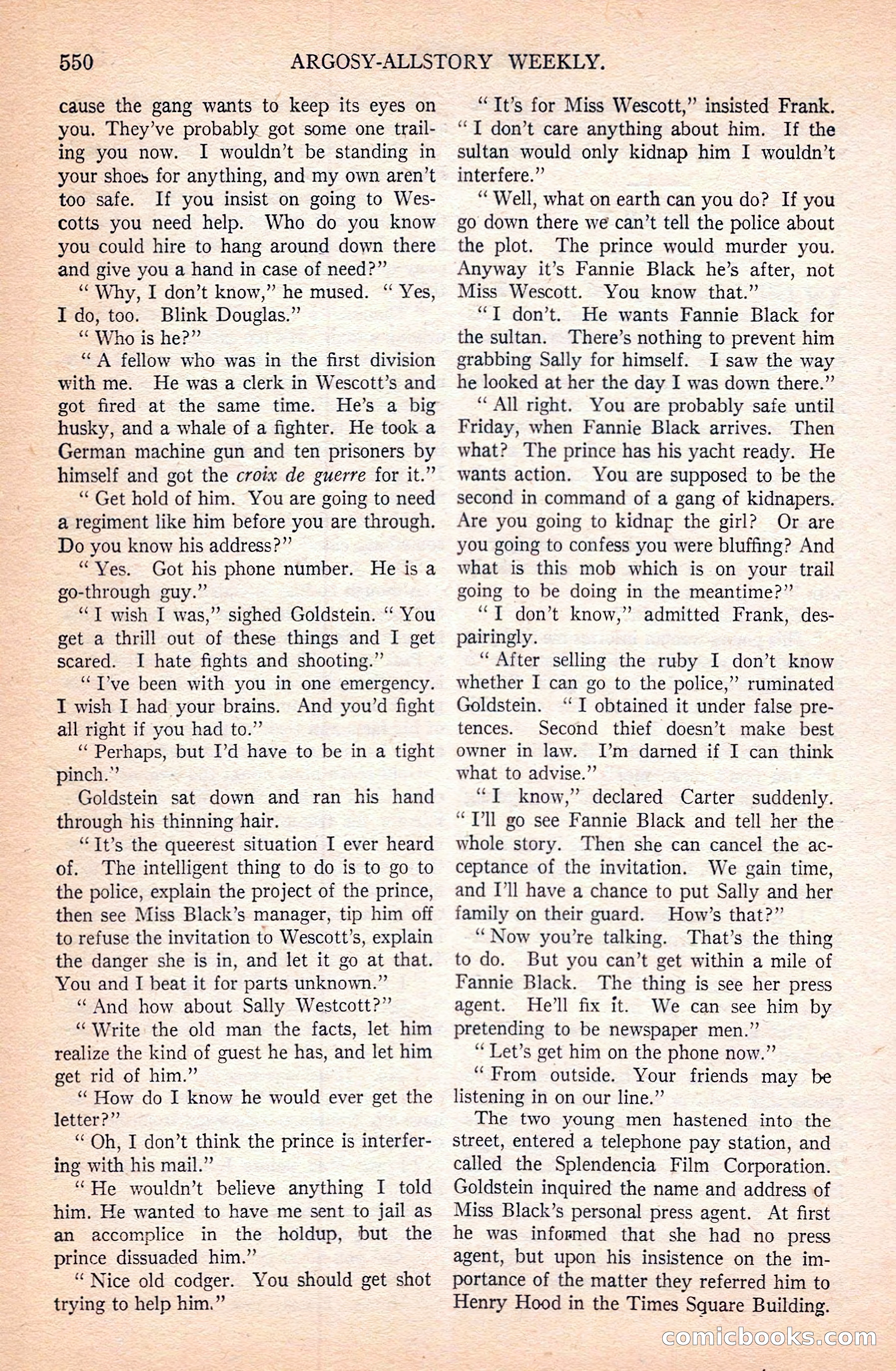 Argosy All-Story Weekly — page 72 of 164