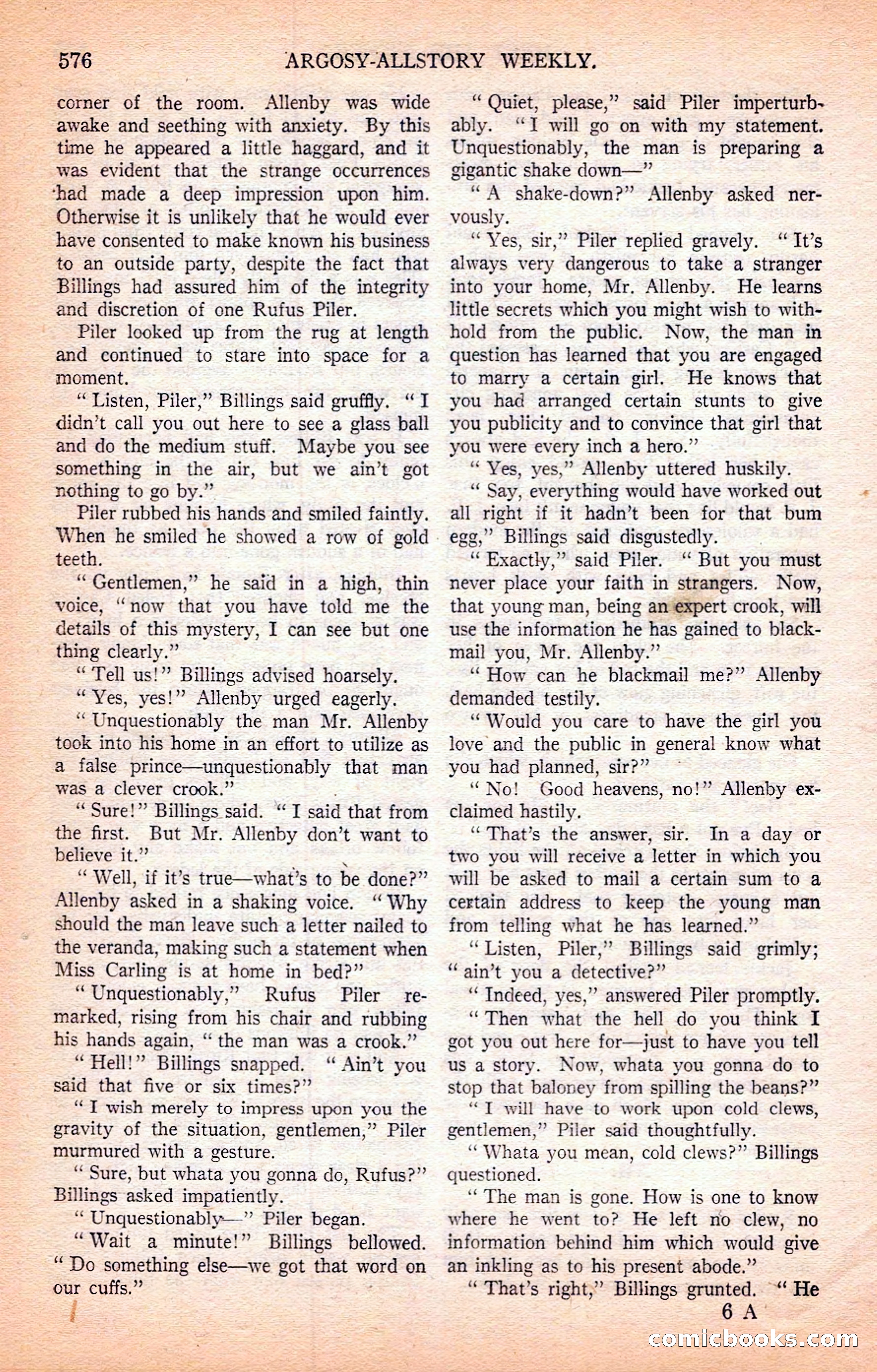 Argosy All-Story Weekly — page 98 of 164