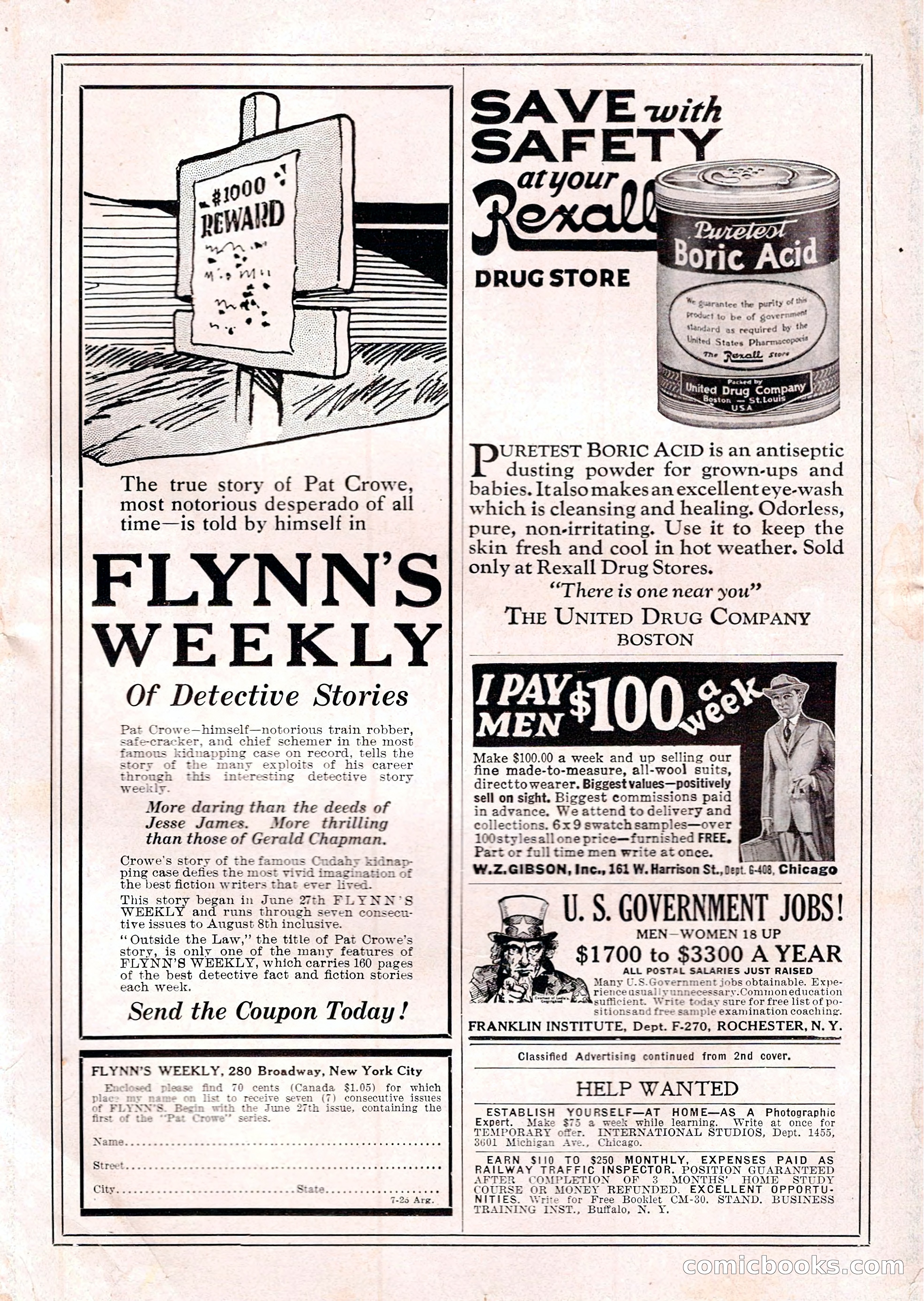 Argosy All-Story Weekly — page 163 of 164