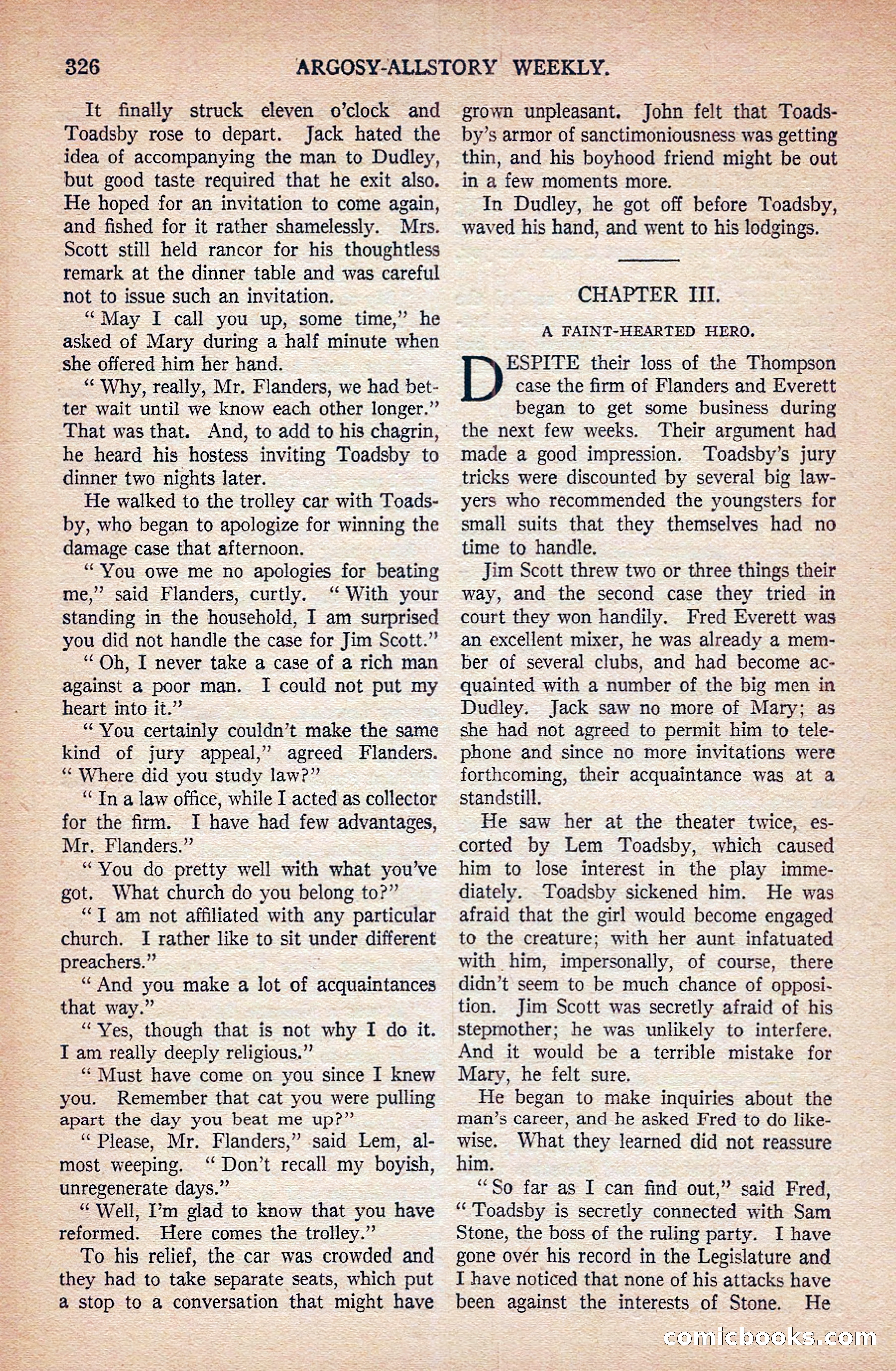 Argosy All-Story Weekly — page 16 of 172