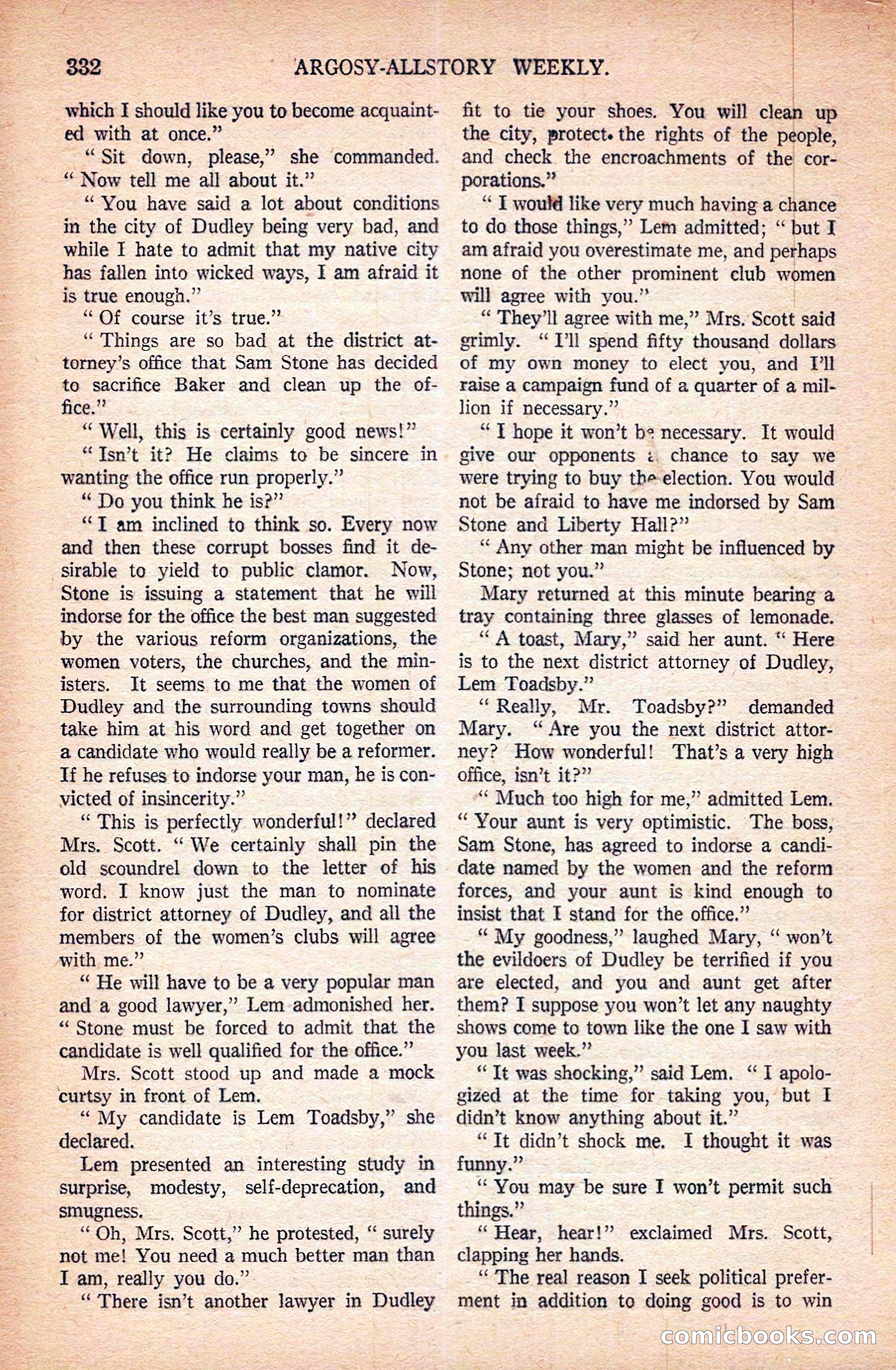 Argosy All-Story Weekly — page 22 of 172