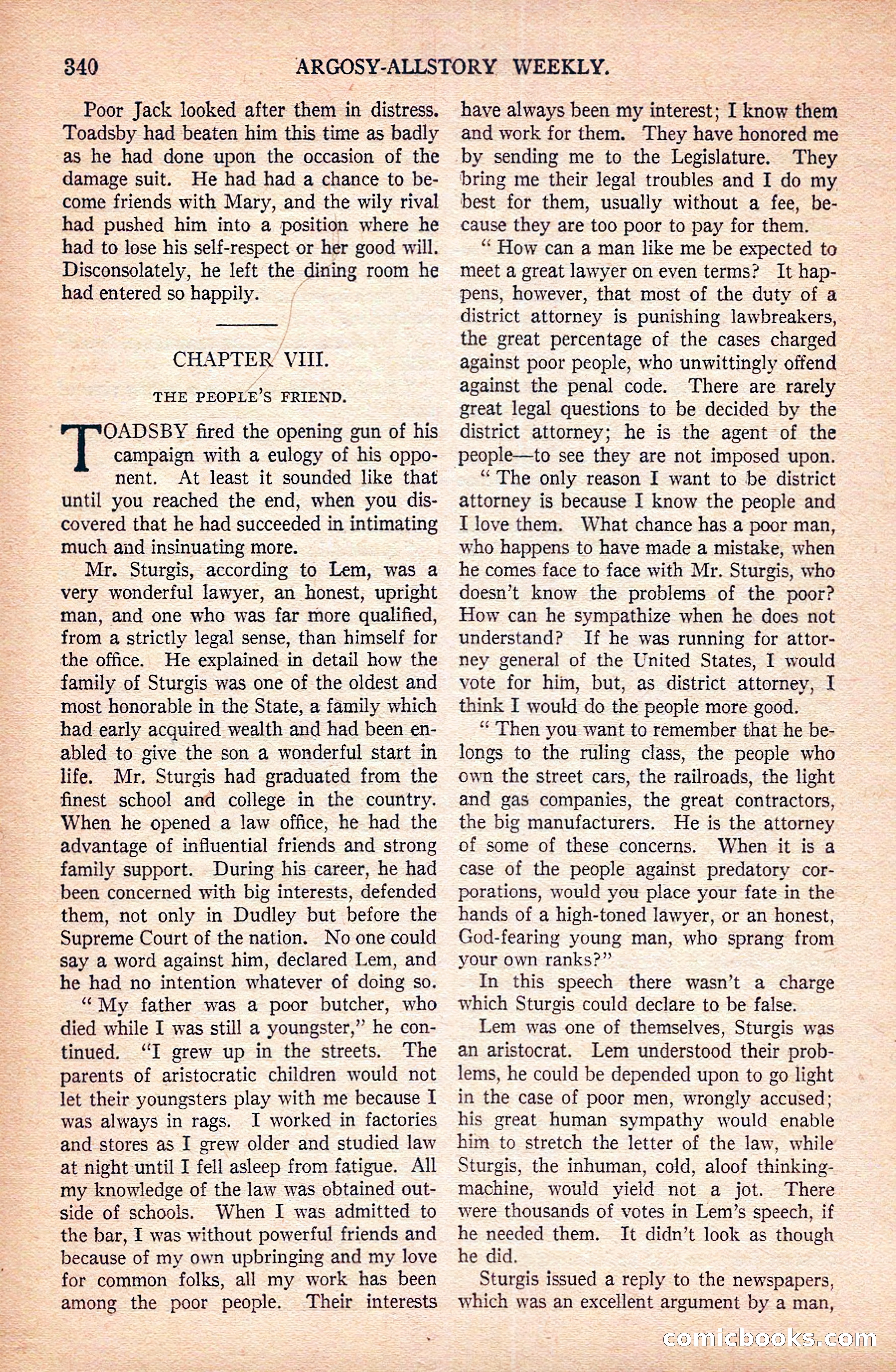 Argosy All-Story Weekly — page 30 of 172