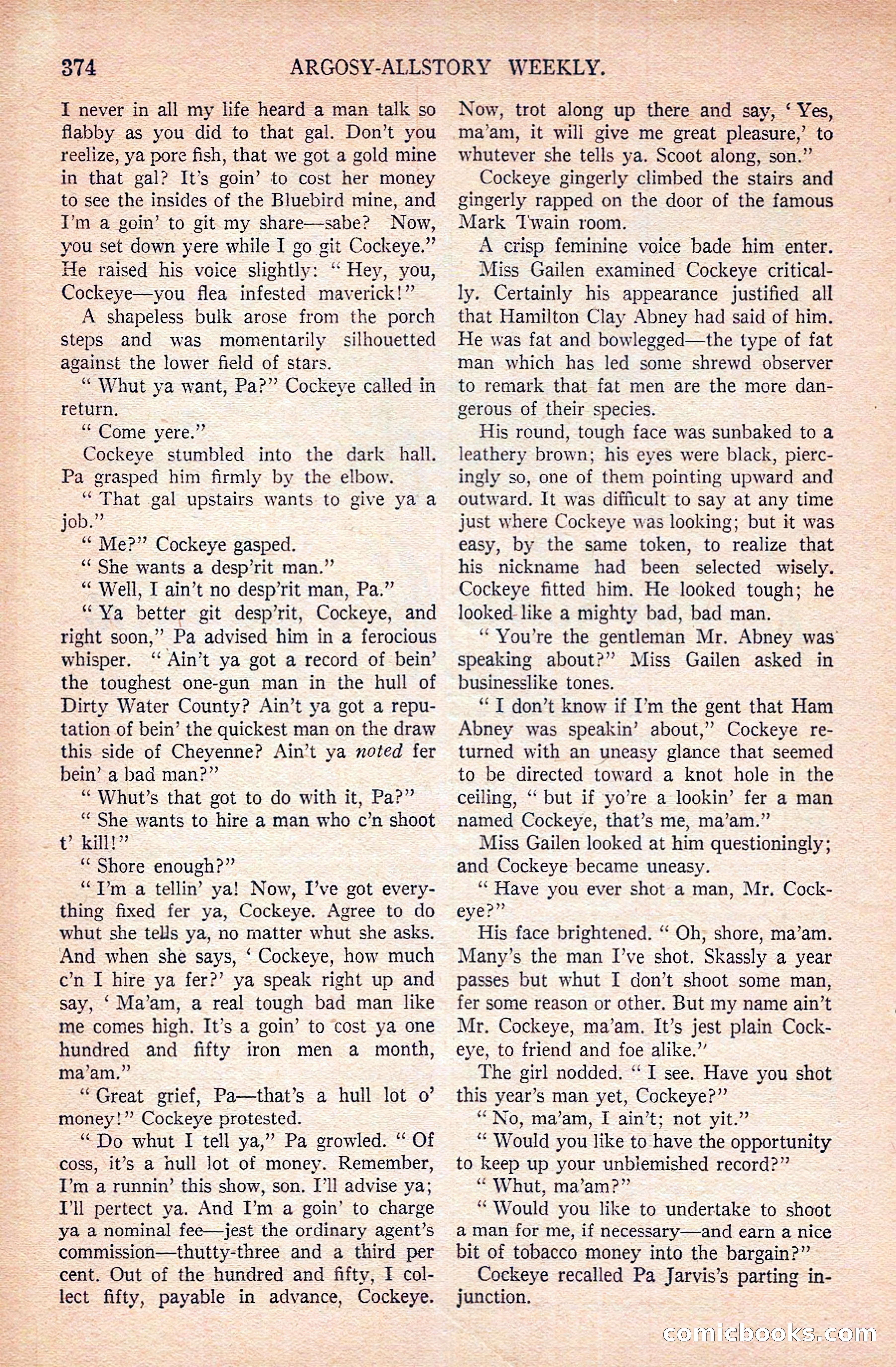 Argosy All-Story Weekly — page 64 of 172