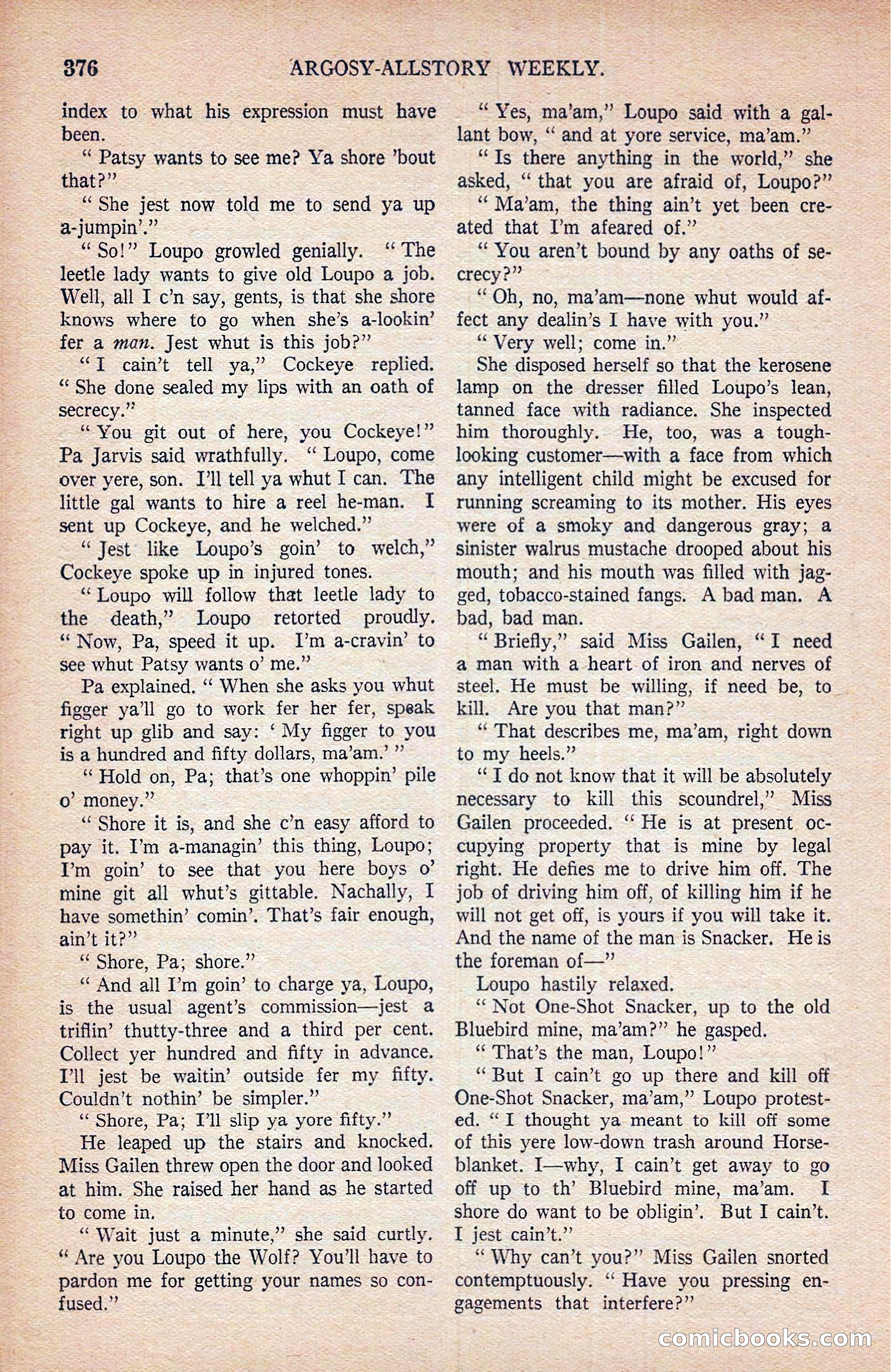 Argosy All-Story Weekly — page 66 of 172