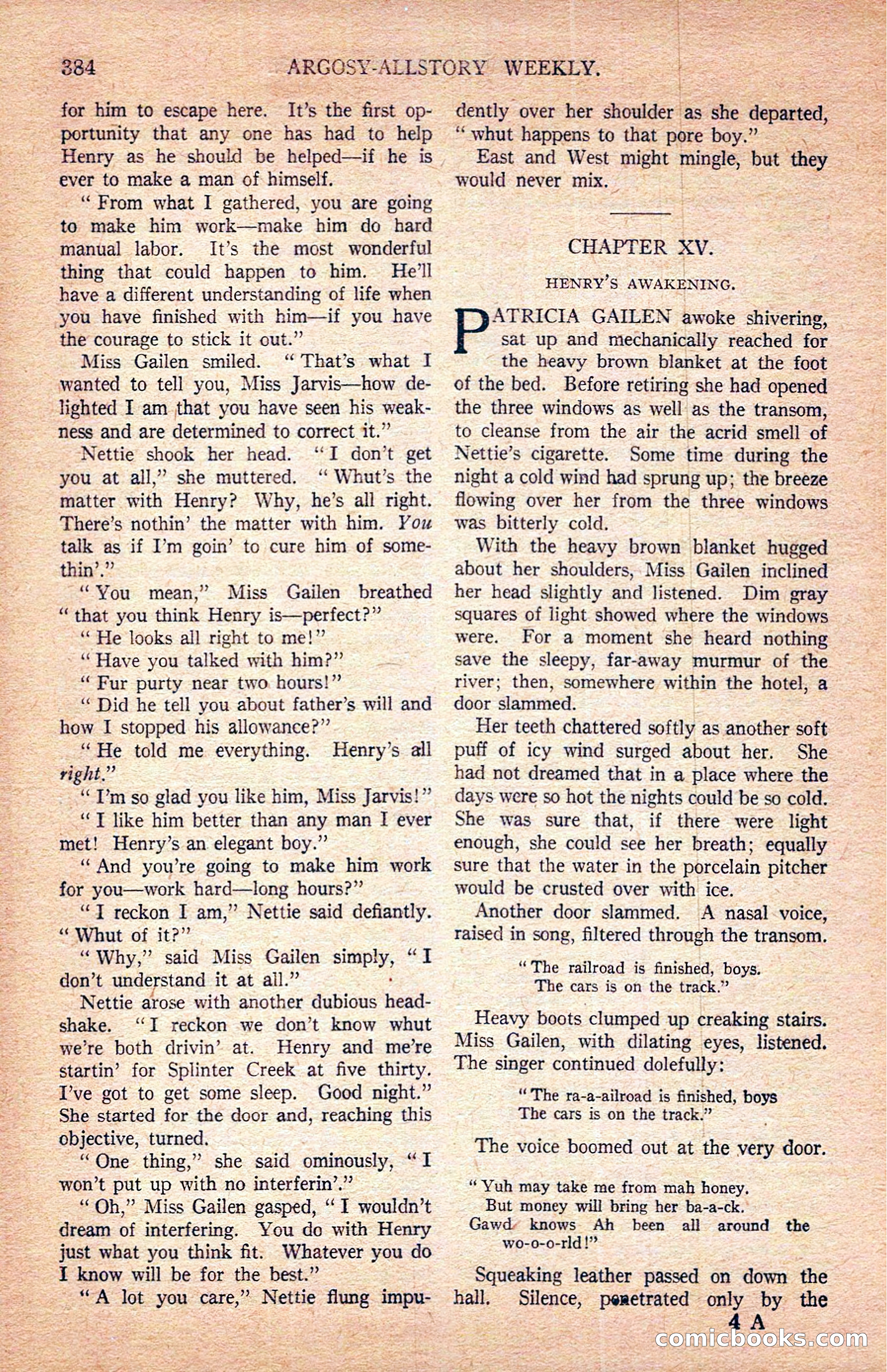 Argosy All-Story Weekly — page 74 of 172