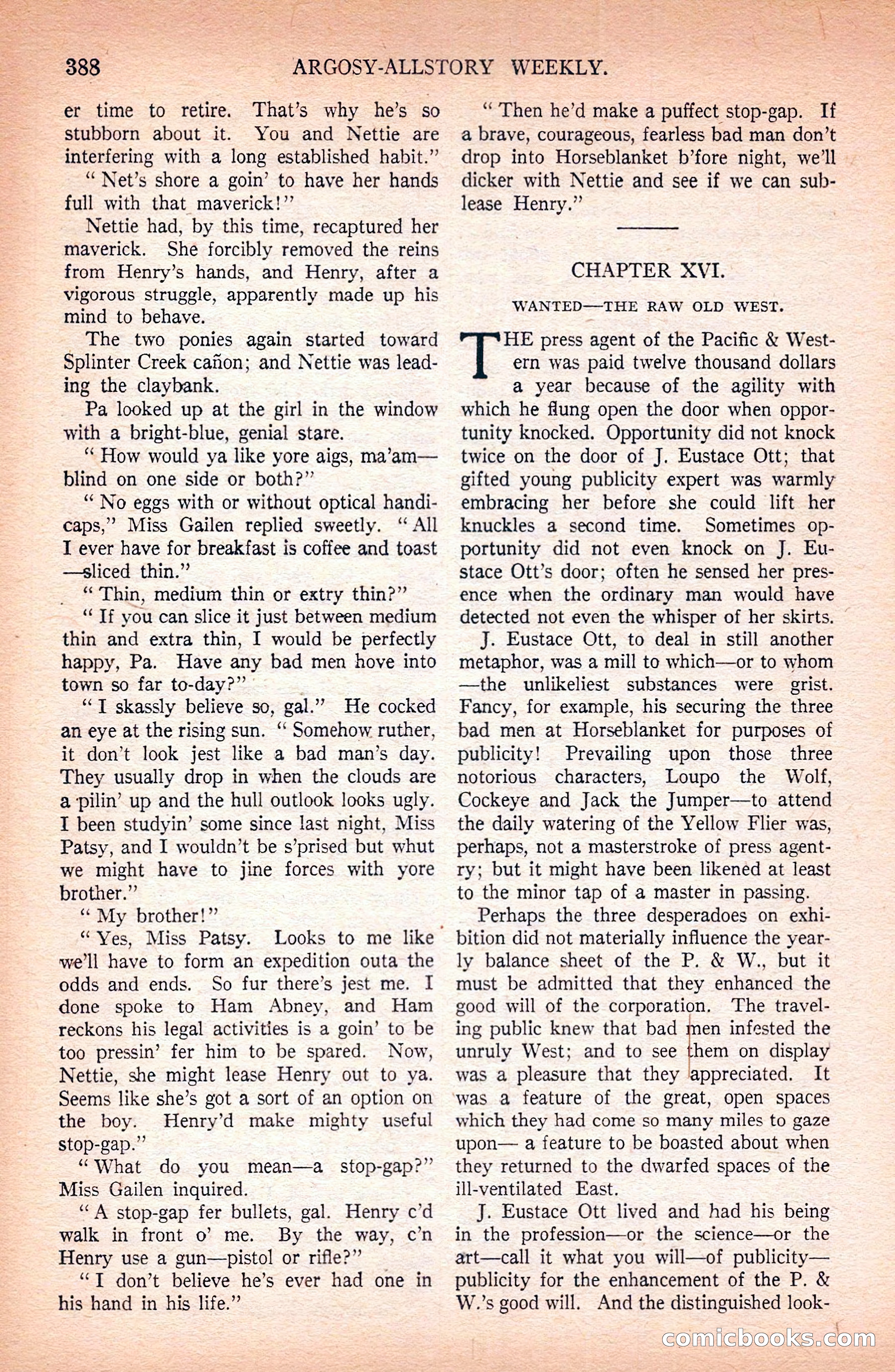 Argosy All-Story Weekly — page 78 of 172