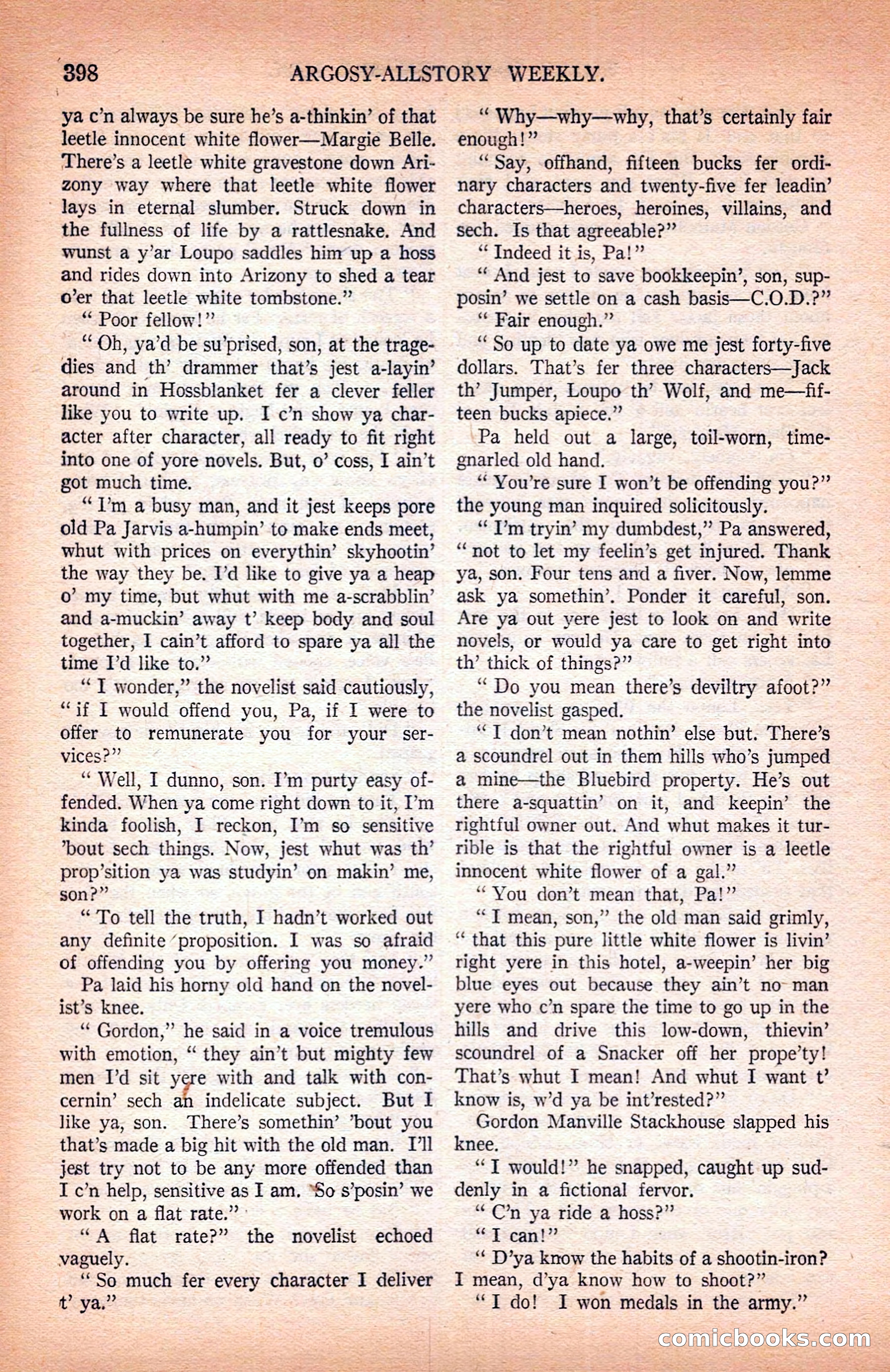 Argosy All-Story Weekly — page 88 of 172