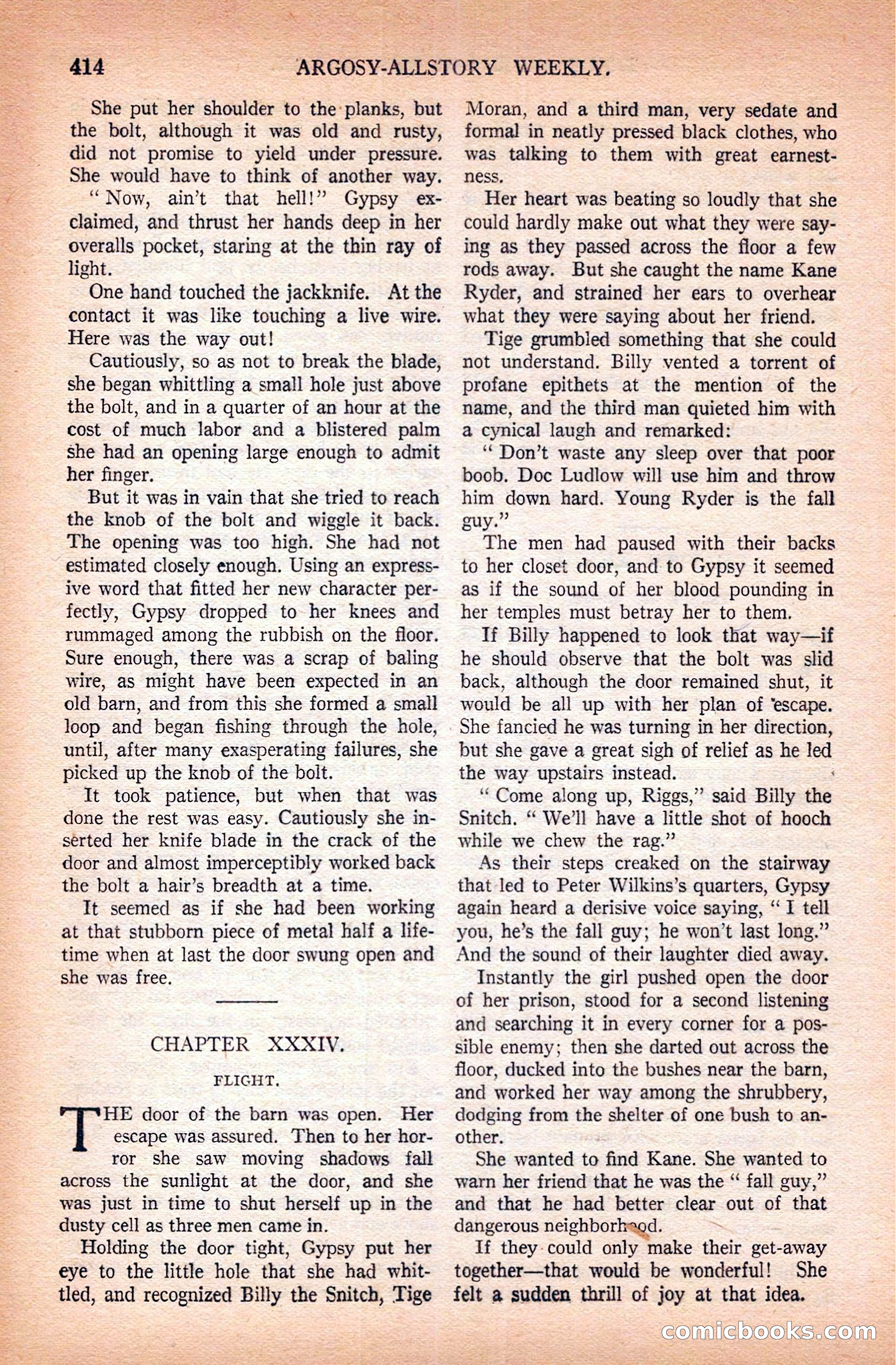 Argosy All-Story Weekly — page 104 of 172