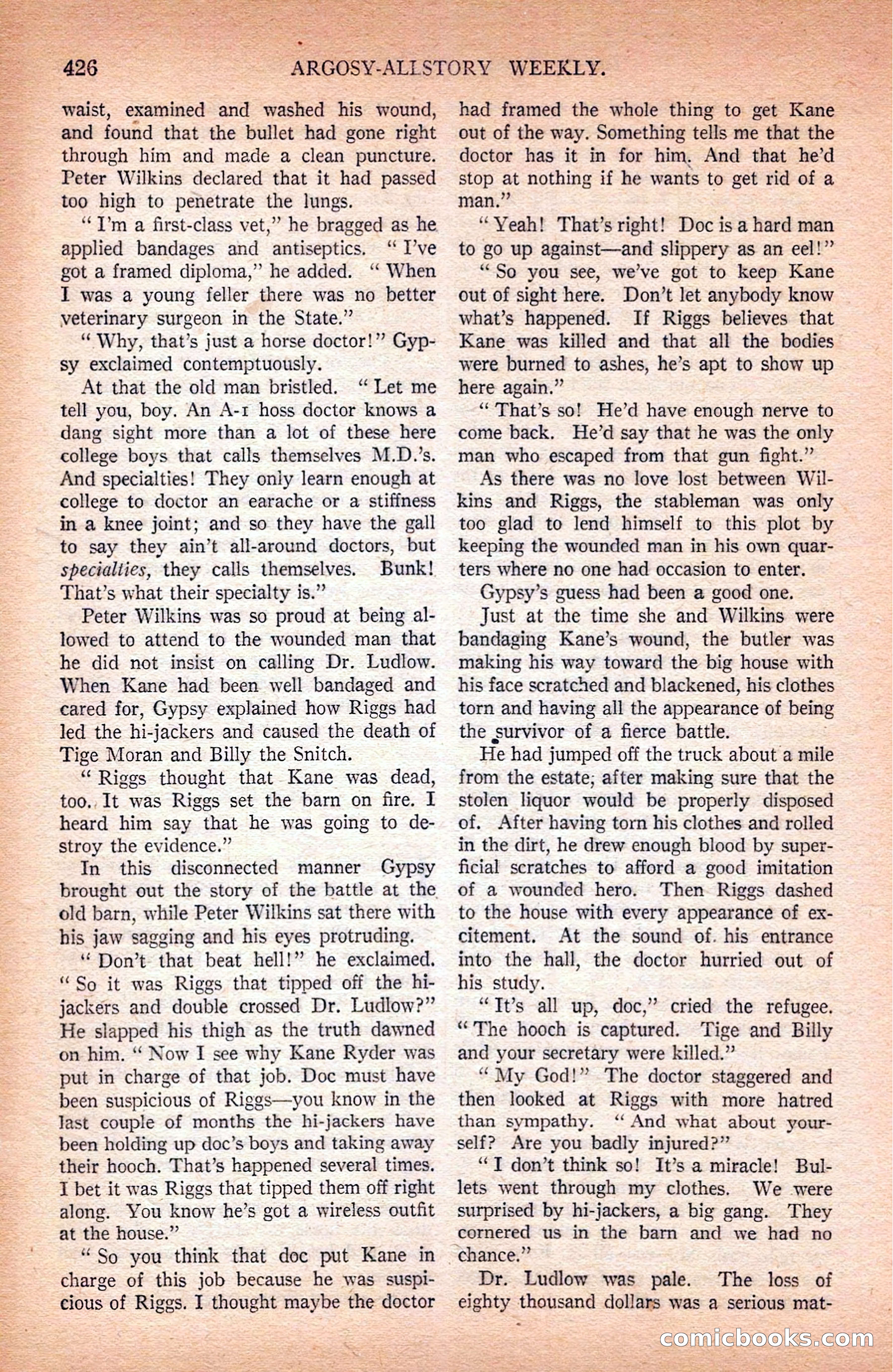 Argosy All-Story Weekly — page 116 of 172