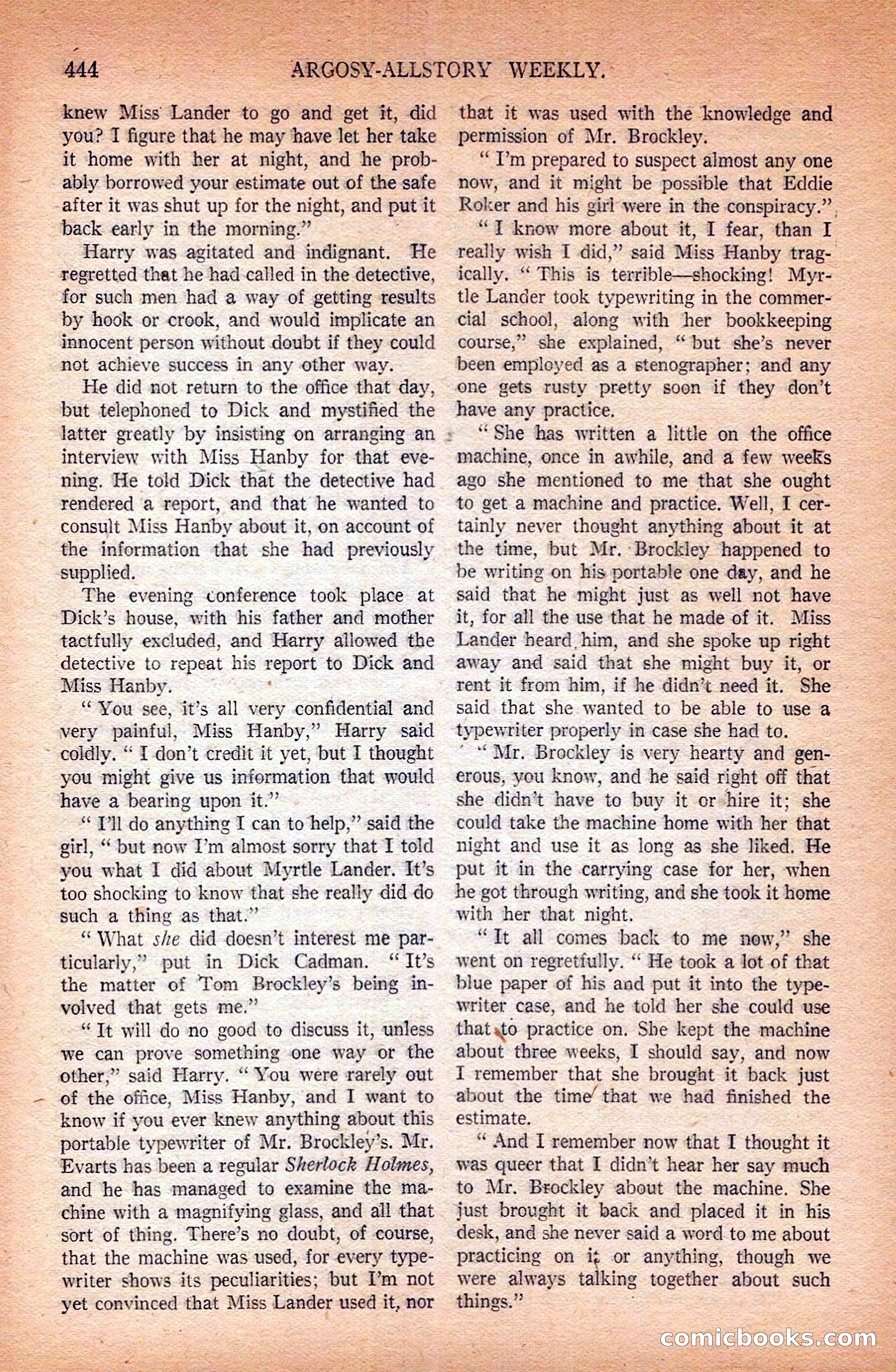 Argosy All-Story Weekly — page 134 of 172
