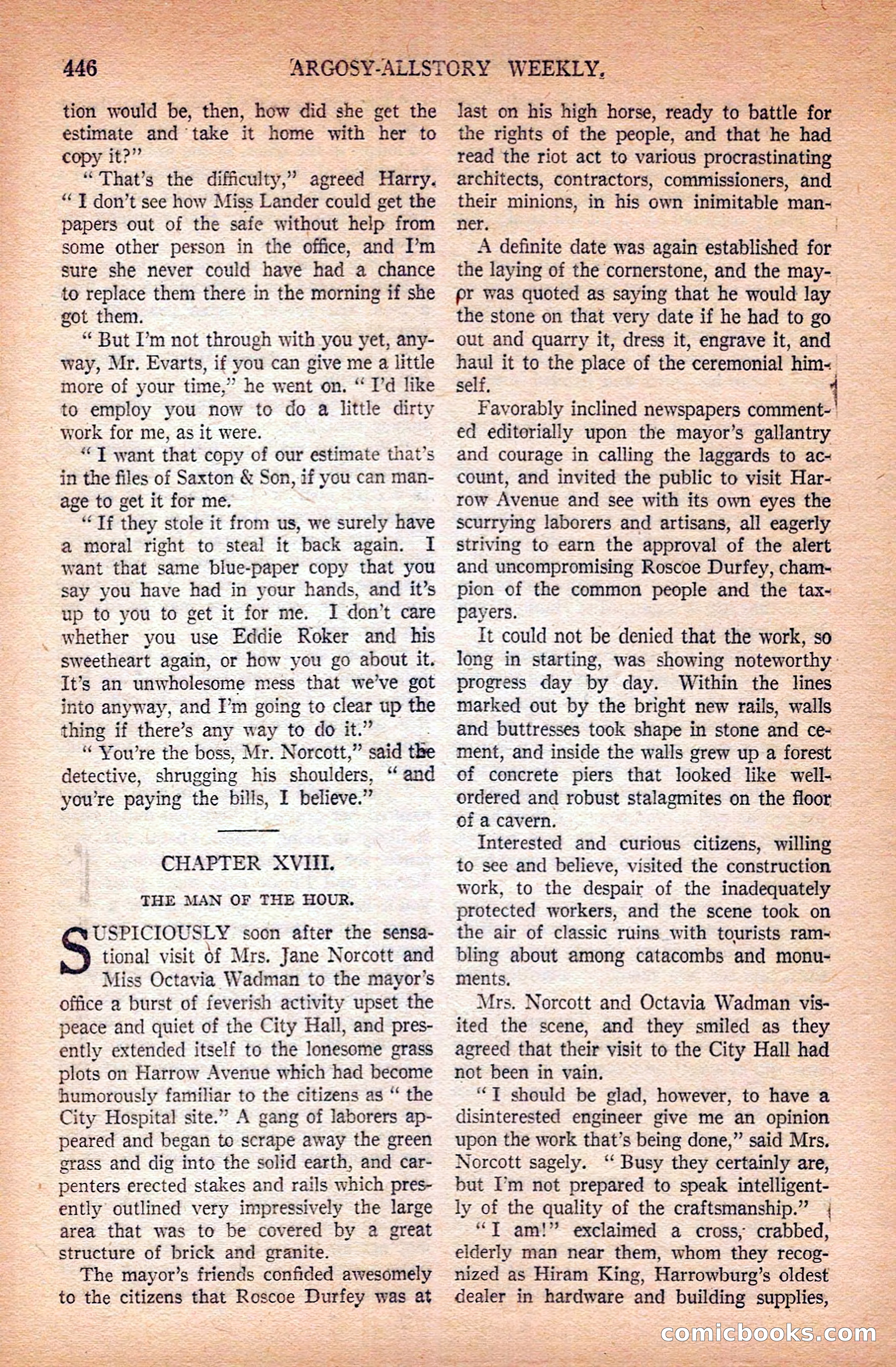 Argosy All-Story Weekly — page 136 of 172