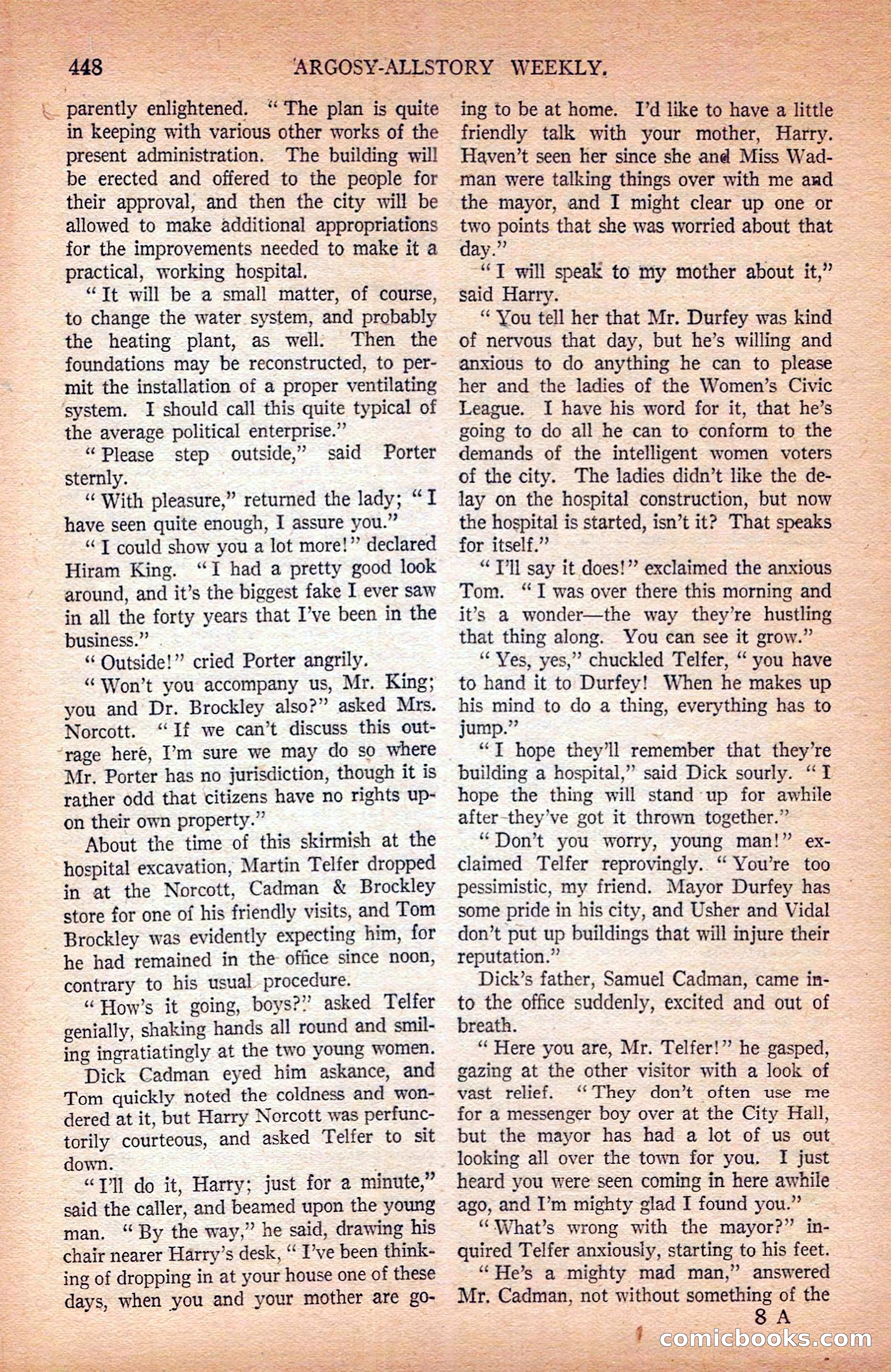 Argosy All-Story Weekly — page 138 of 172