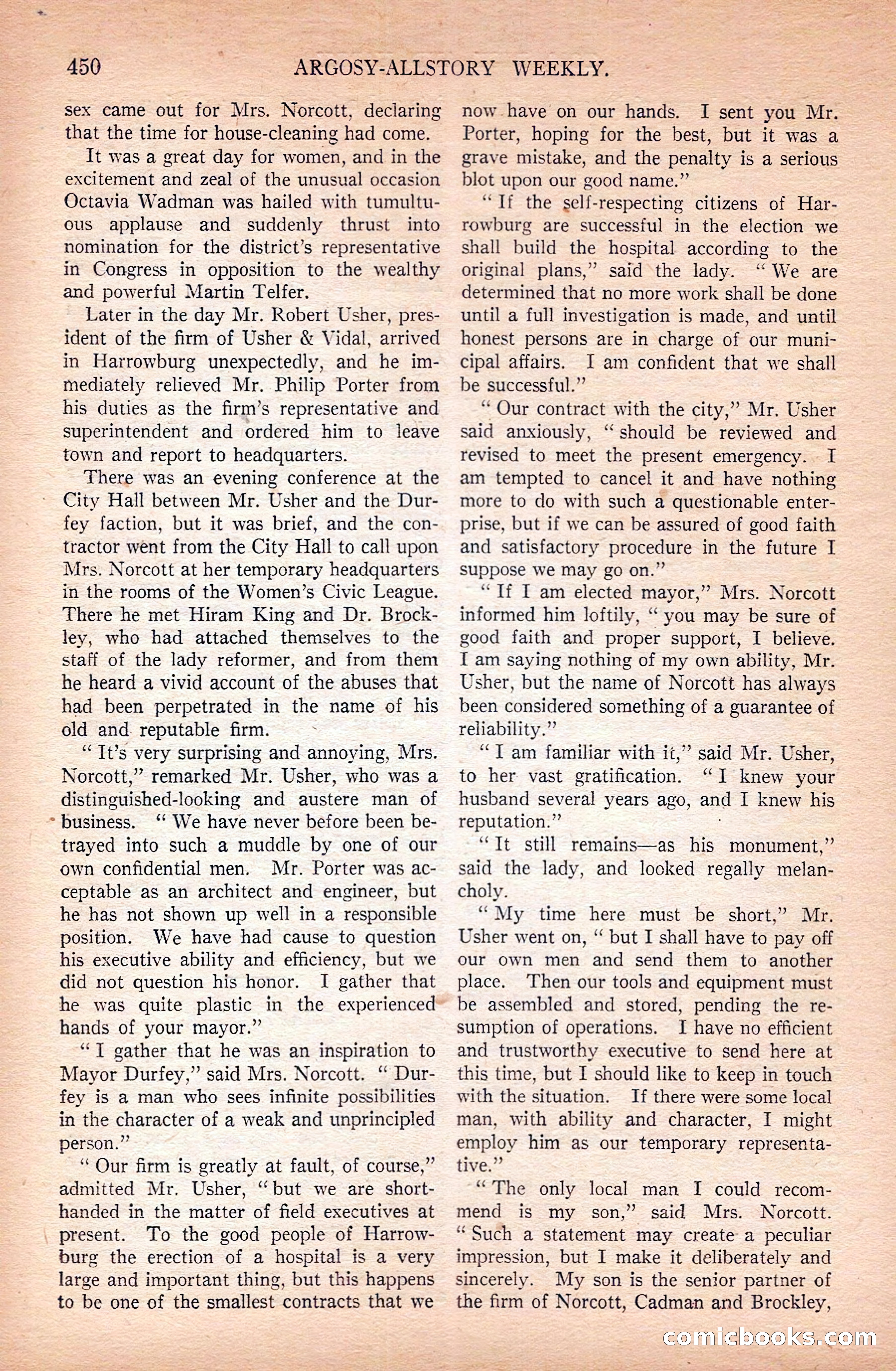 Argosy All-Story Weekly — page 140 of 172