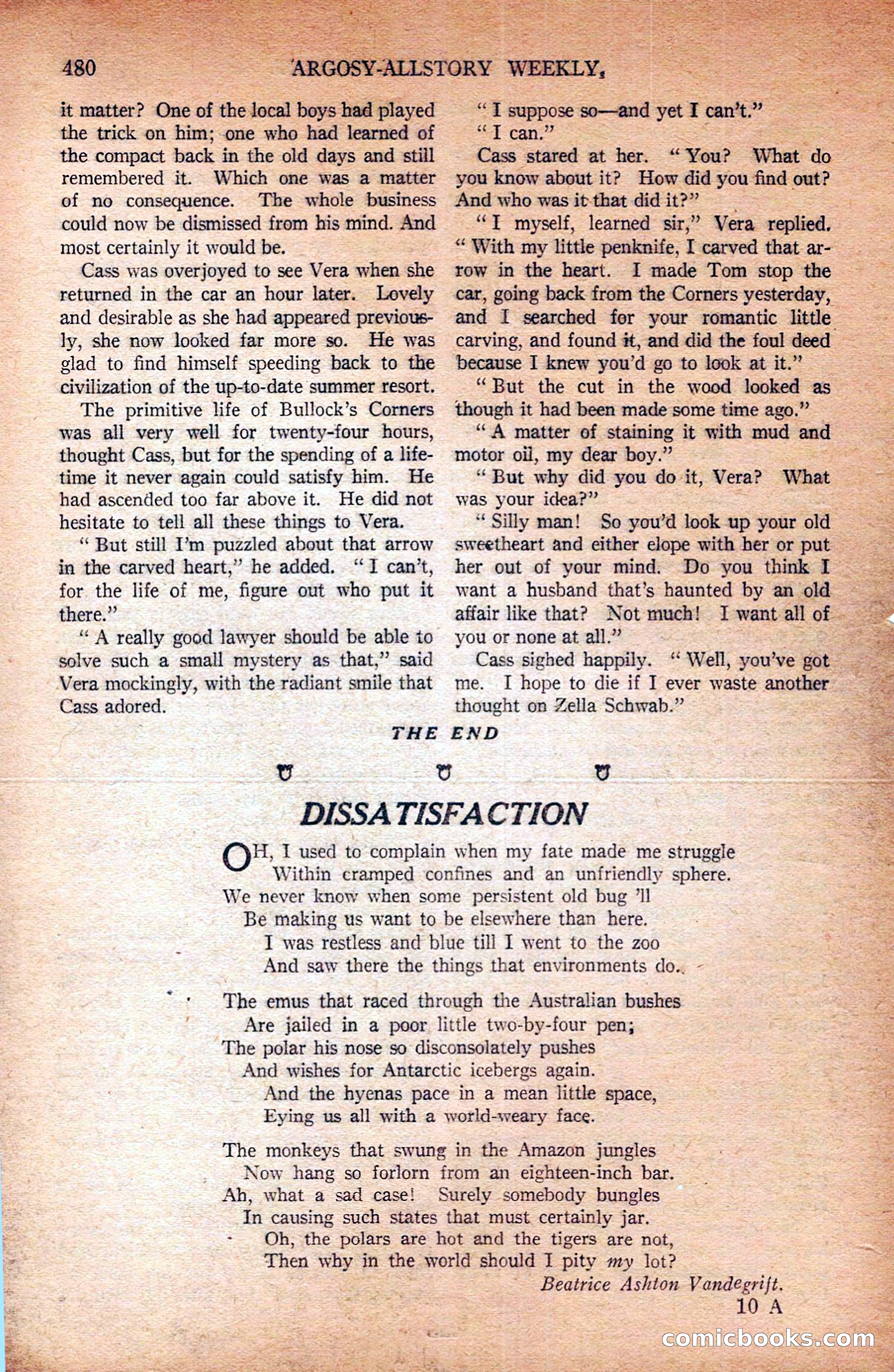 Argosy All-Story Weekly — page 170 of 172