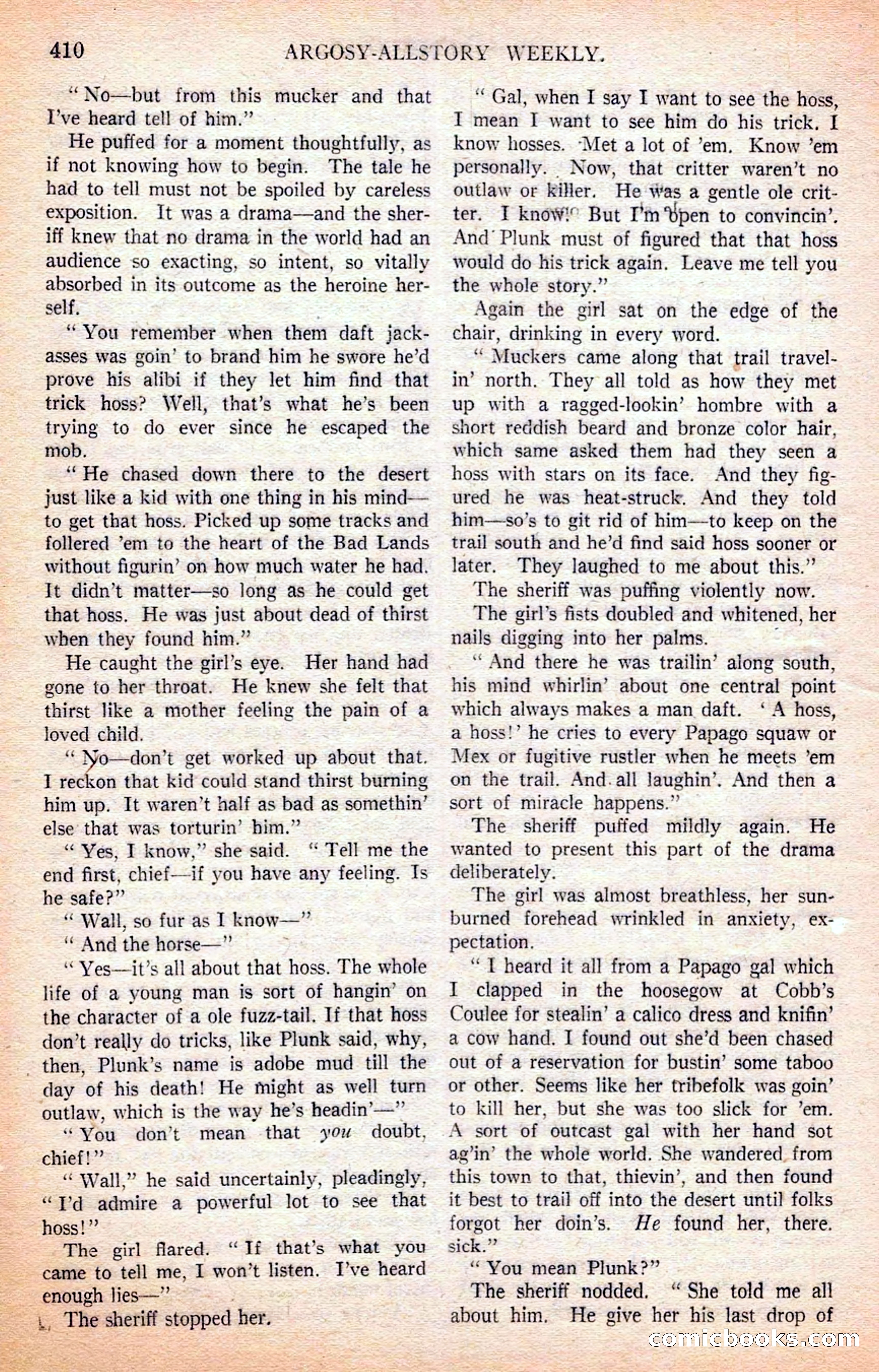 Argosy All-Story Weekly — page 100 of 170