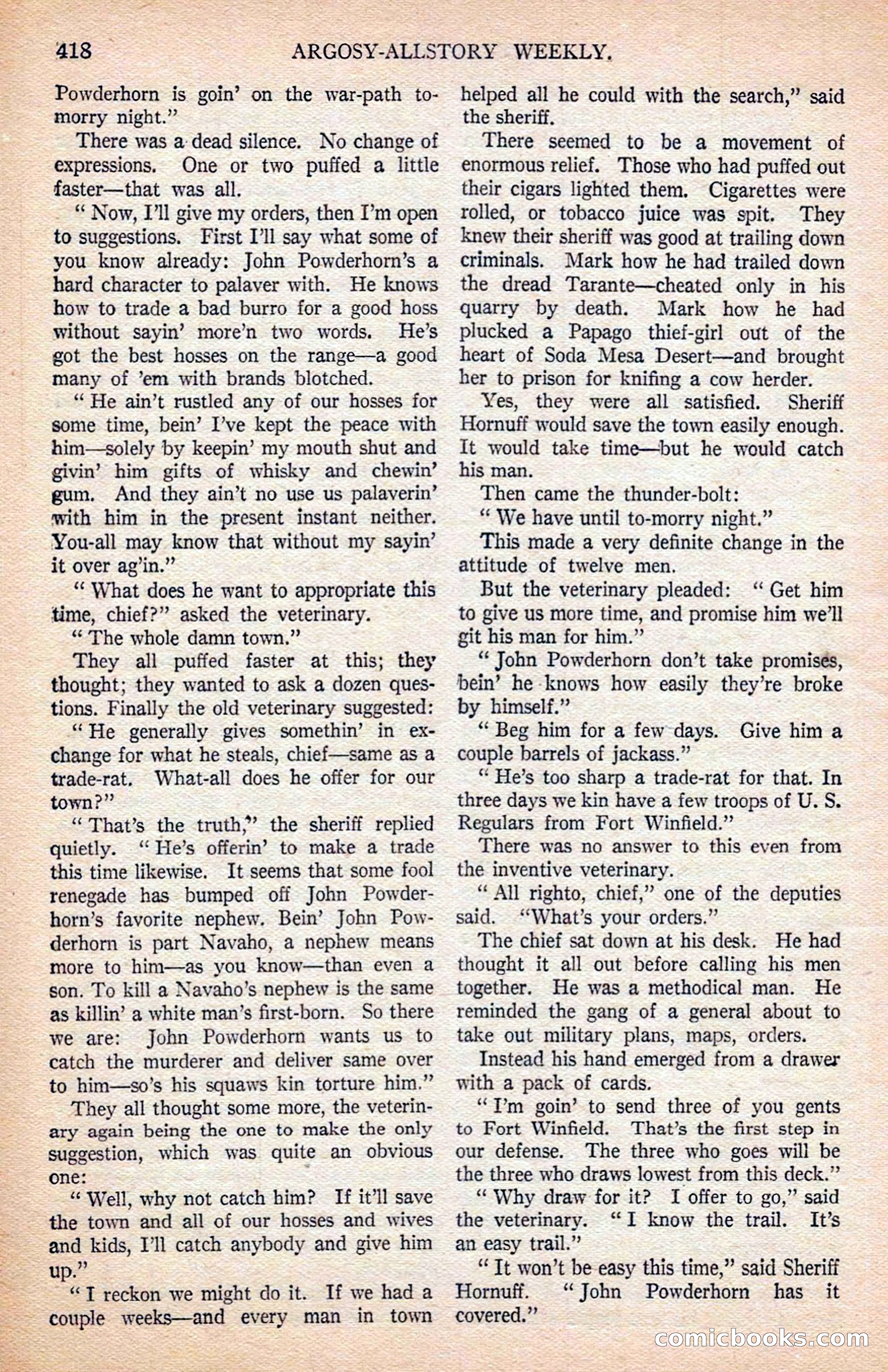 Argosy All-Story Weekly — page 108 of 170