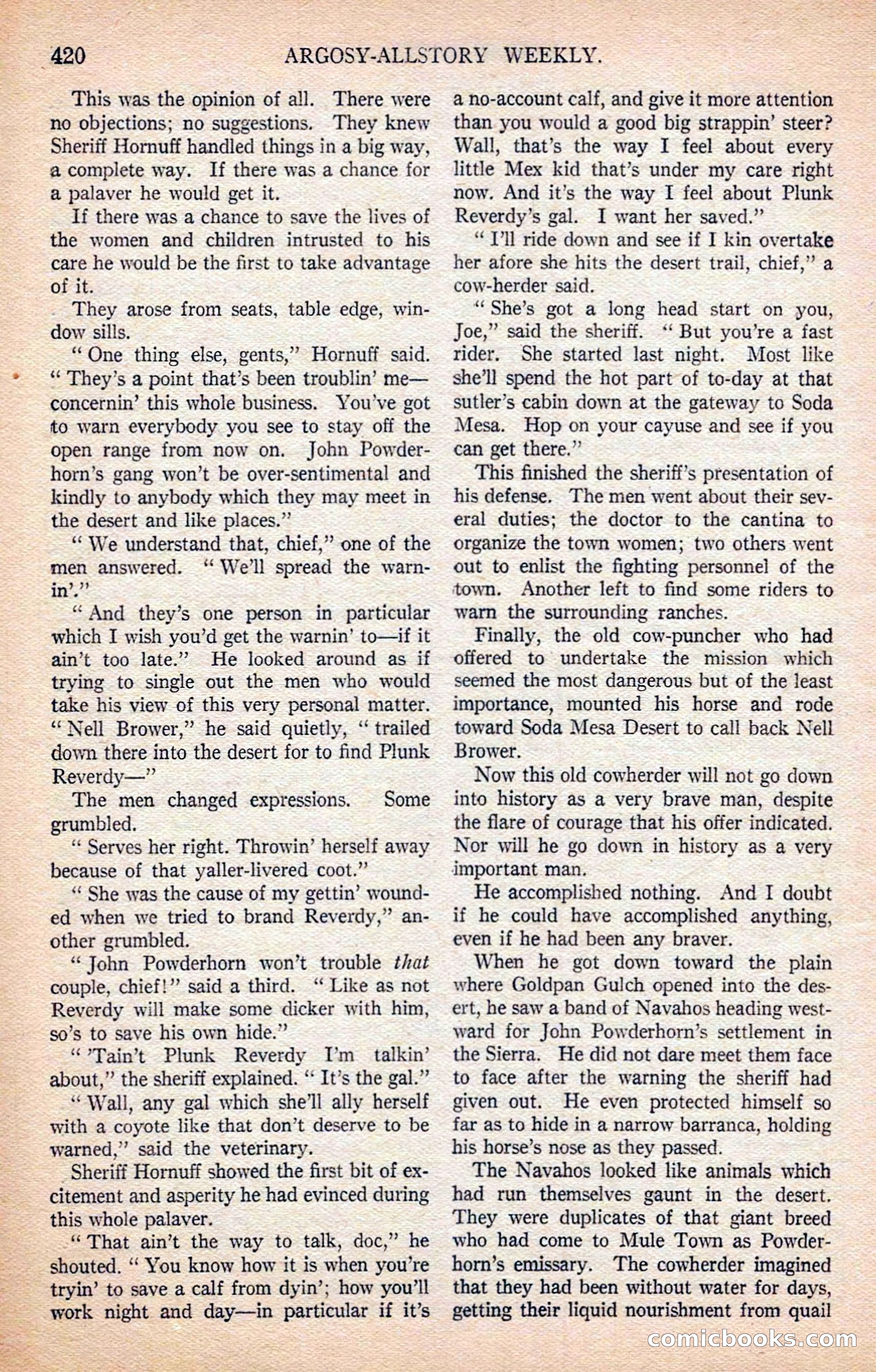 Argosy All-Story Weekly — page 110 of 170