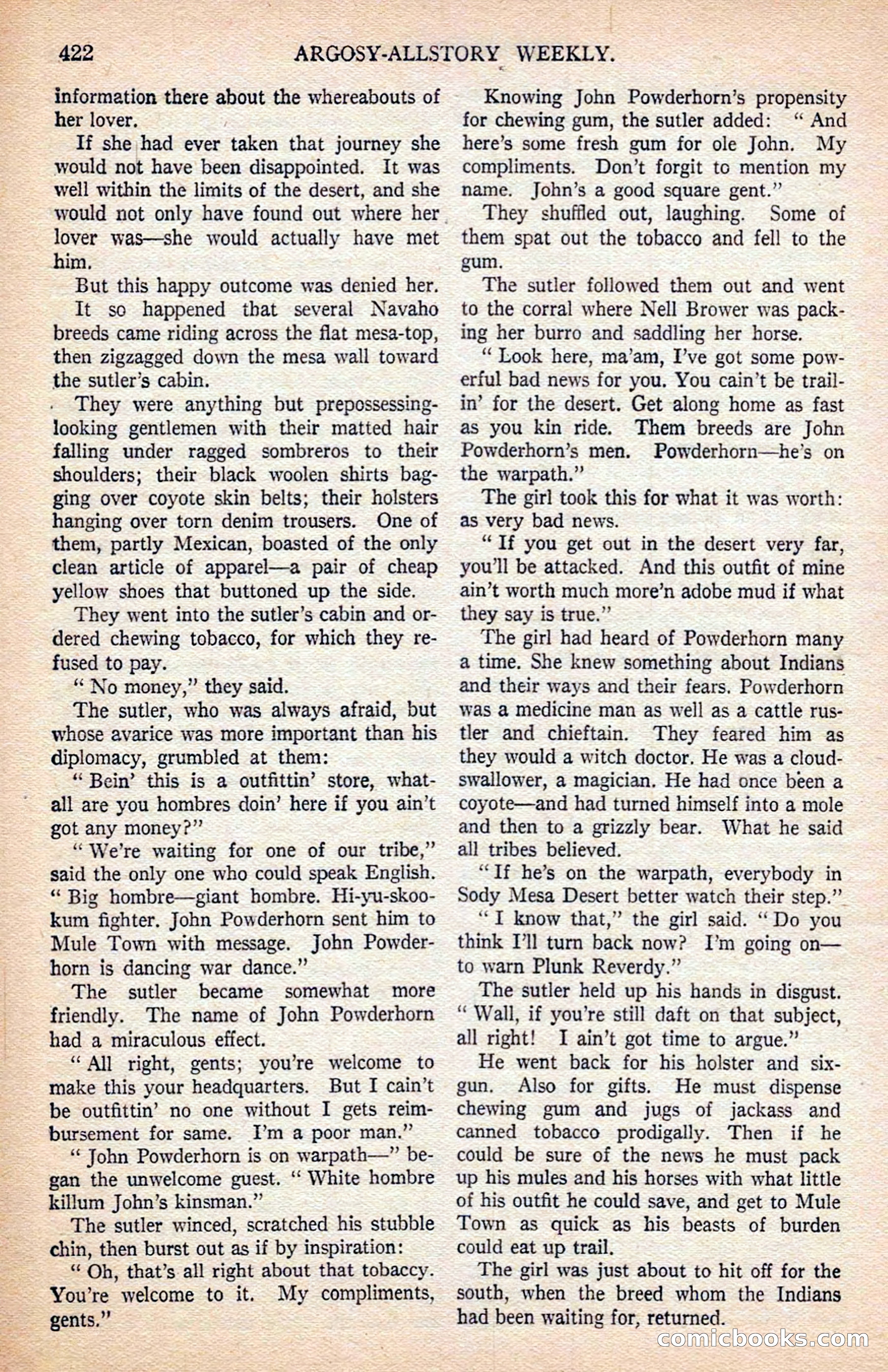 Argosy All-Story Weekly — page 112 of 170