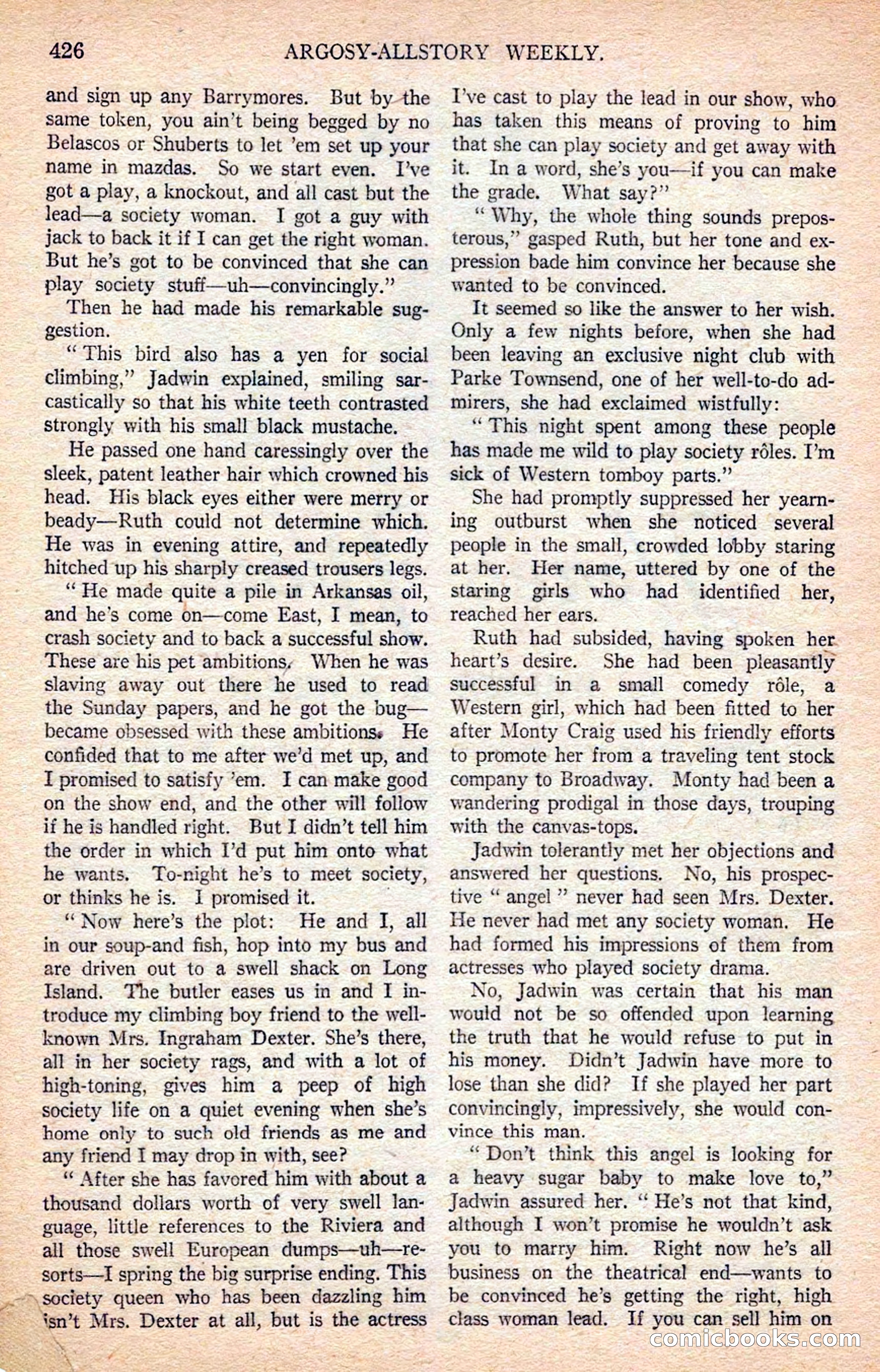 Argosy All-Story Weekly — page 116 of 170
