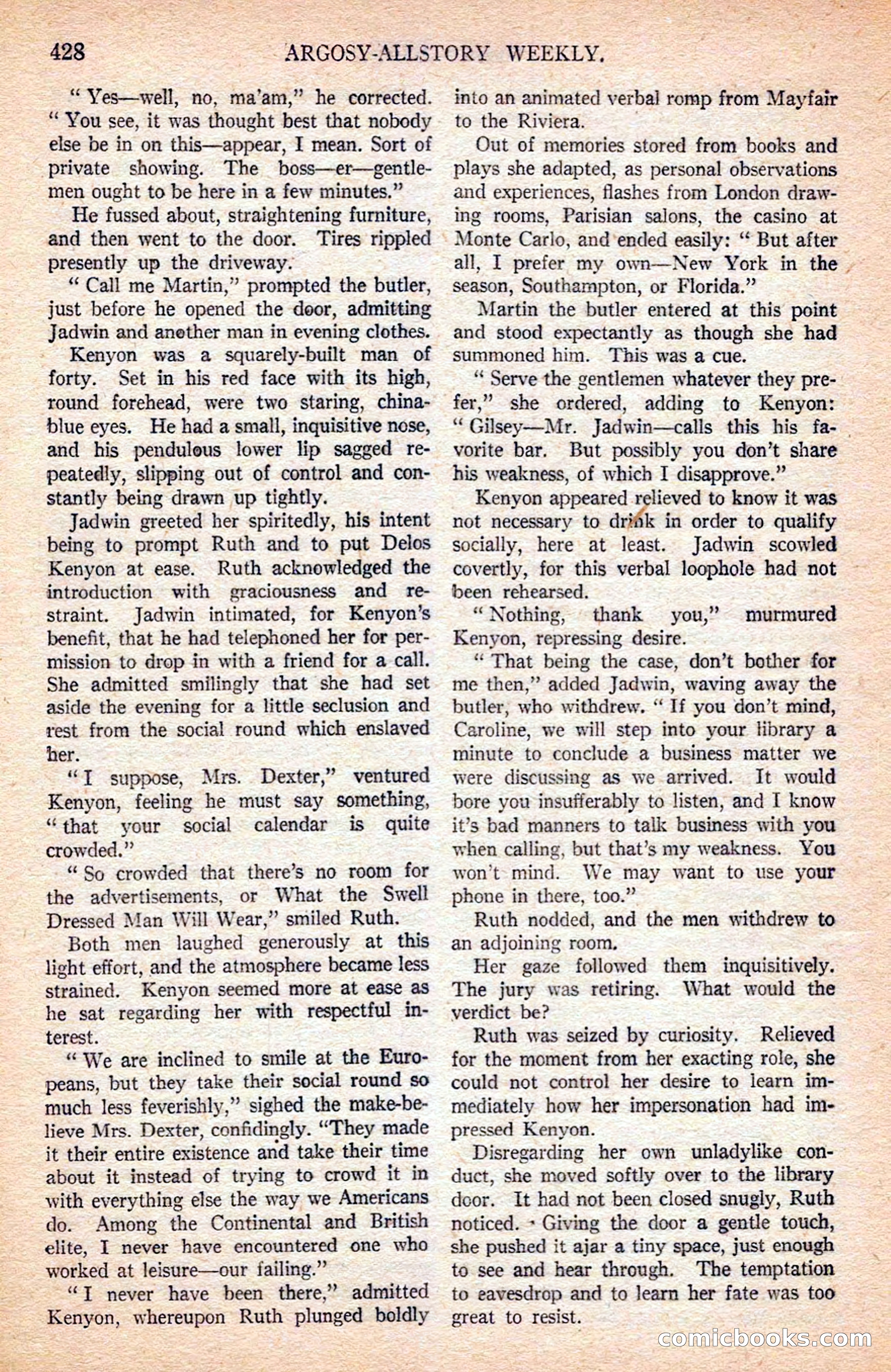 Argosy All-Story Weekly — page 118 of 170
