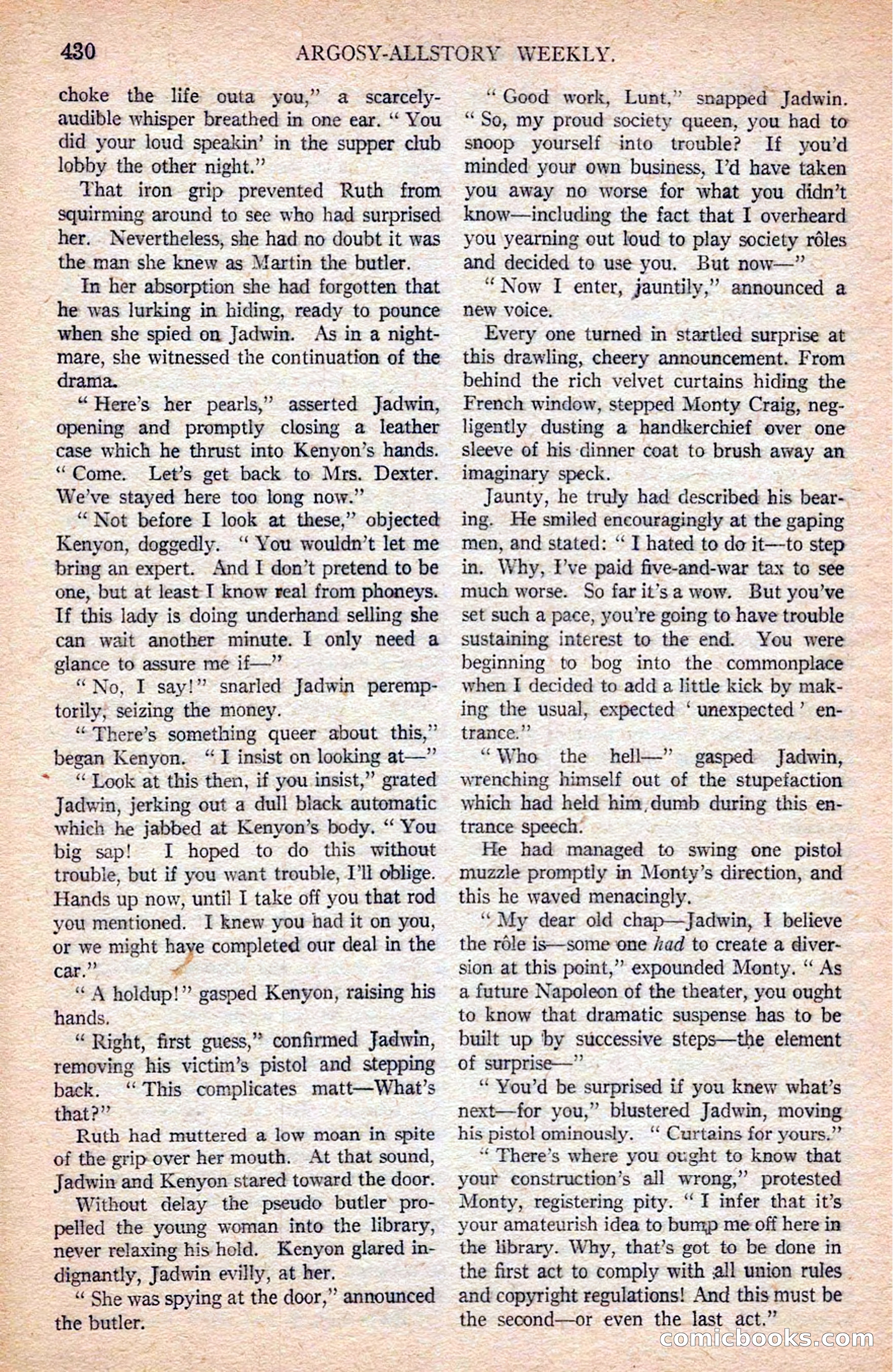 Argosy All-Story Weekly — page 120 of 170
