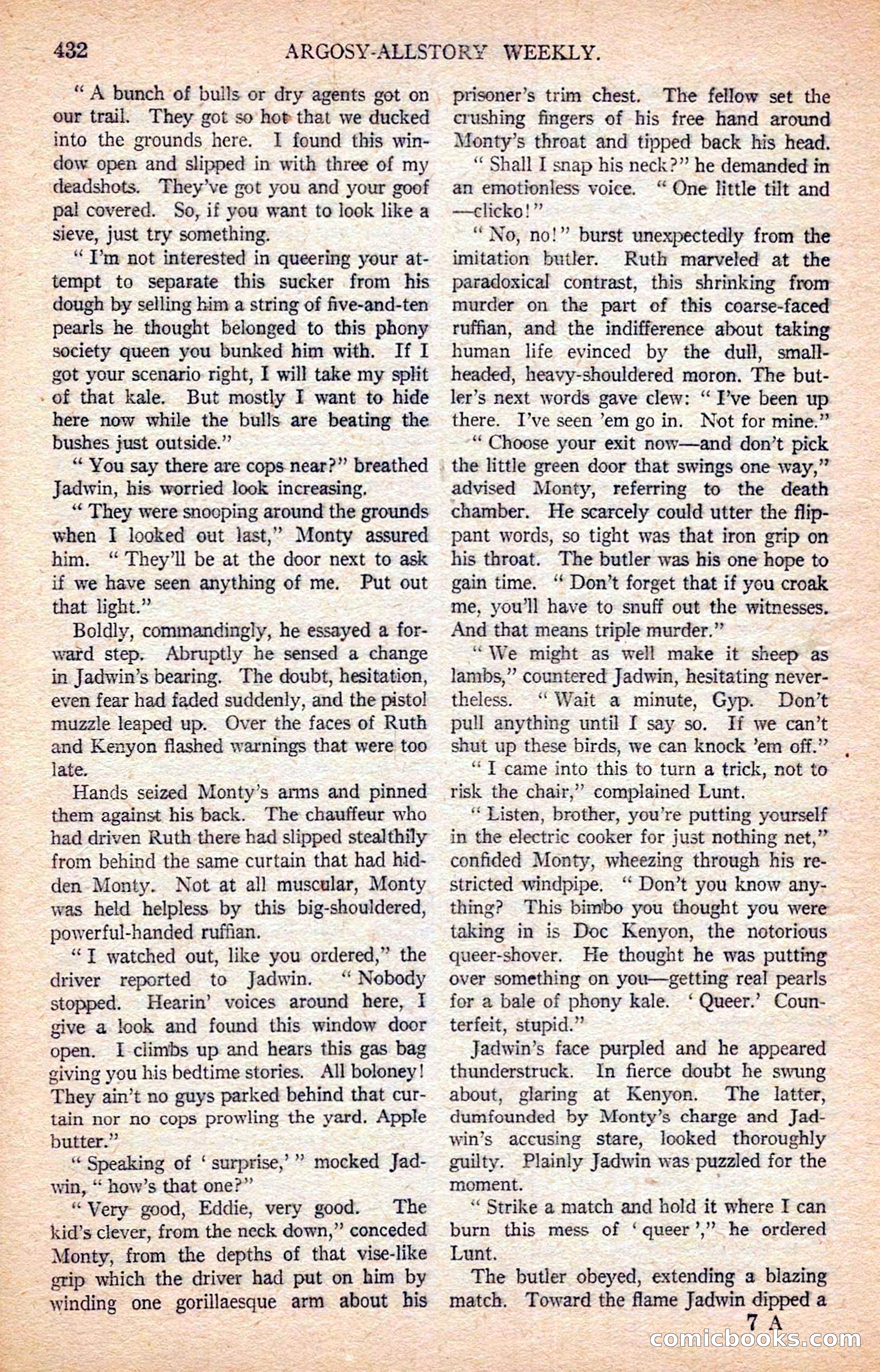 Argosy All-Story Weekly — page 122 of 170