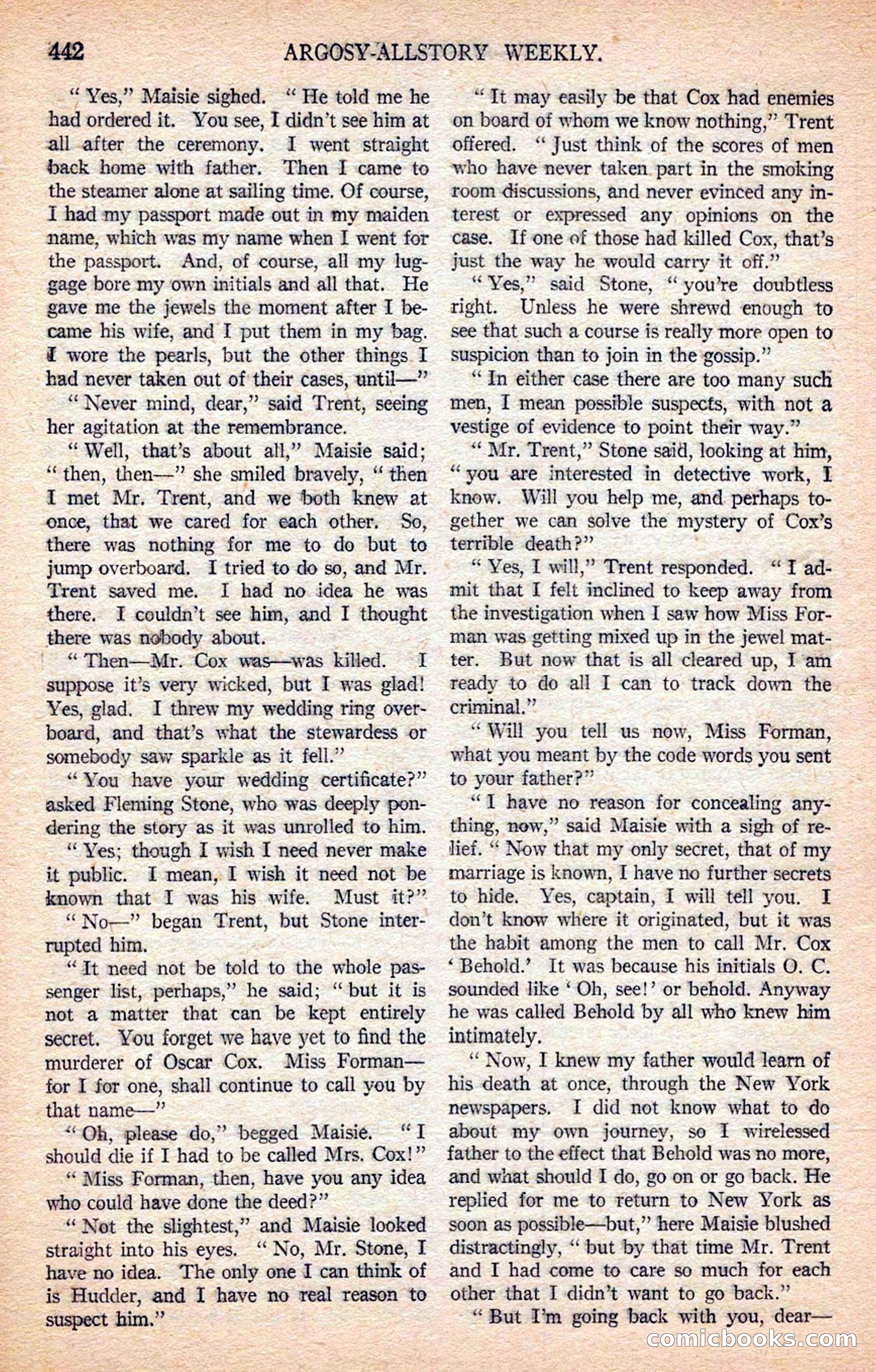 Argosy All-Story Weekly — page 132 of 170