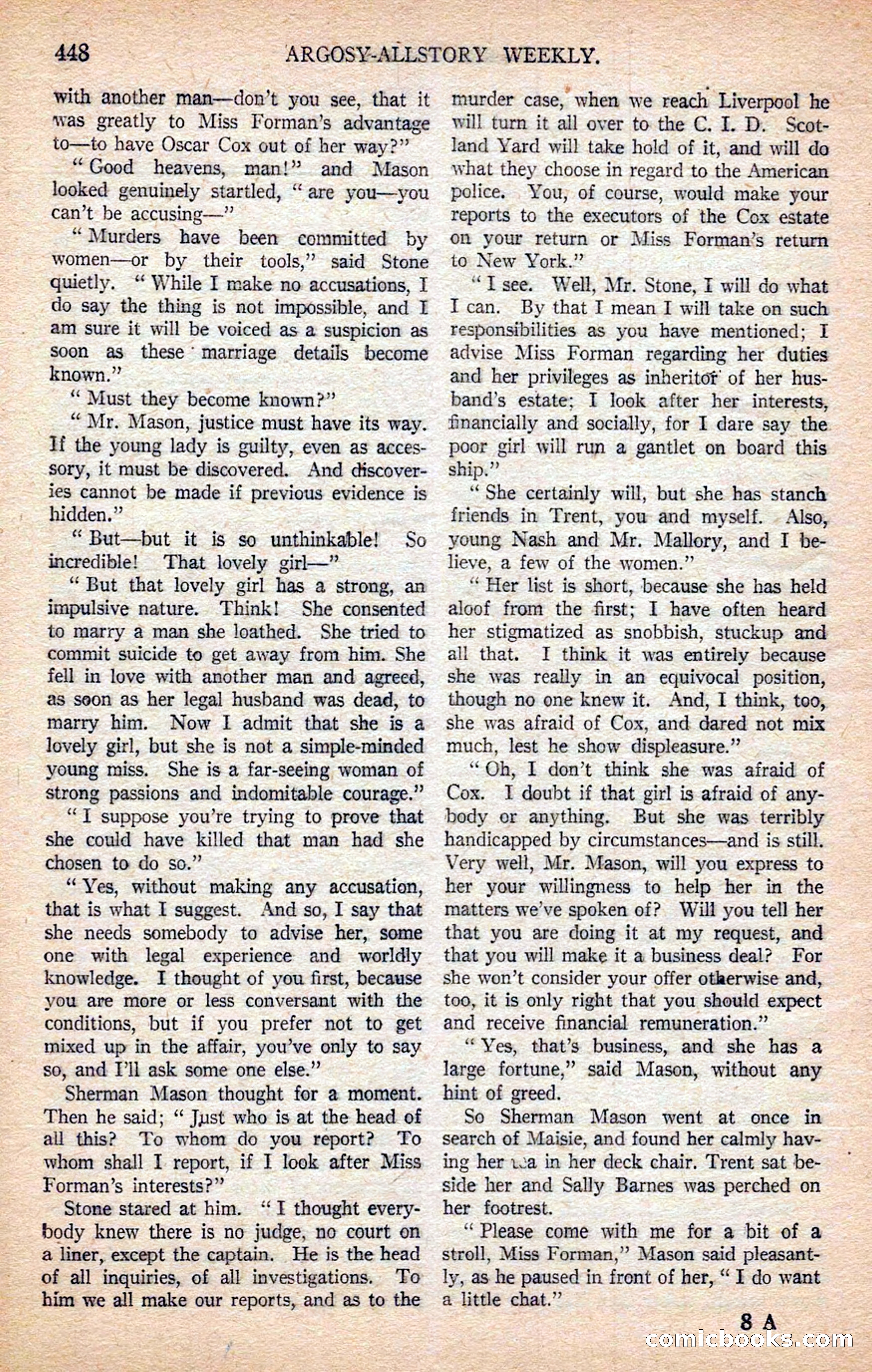 Argosy All-Story Weekly — page 138 of 170