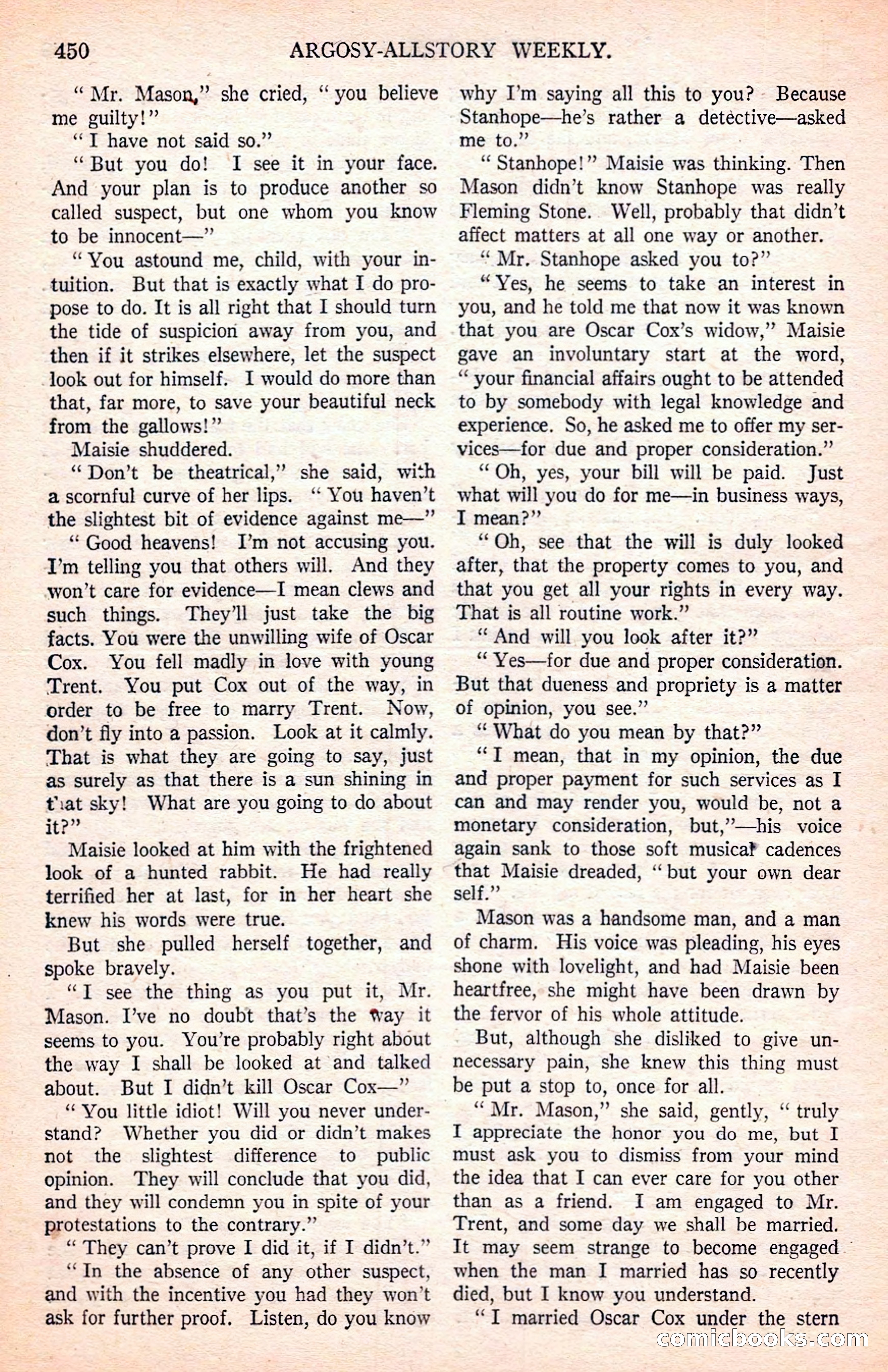 Argosy All-Story Weekly — page 140 of 170