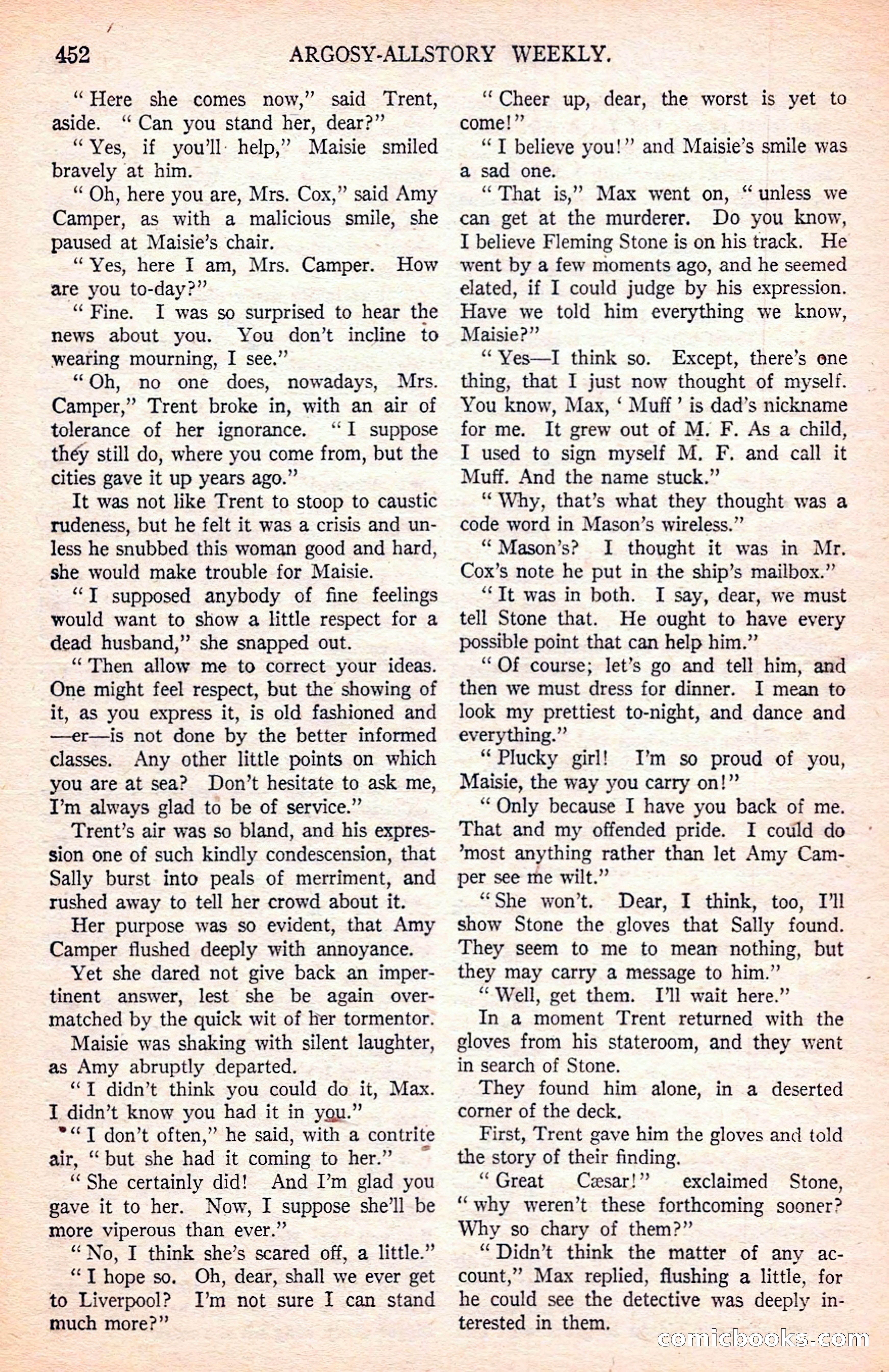 Argosy All-Story Weekly — page 142 of 170