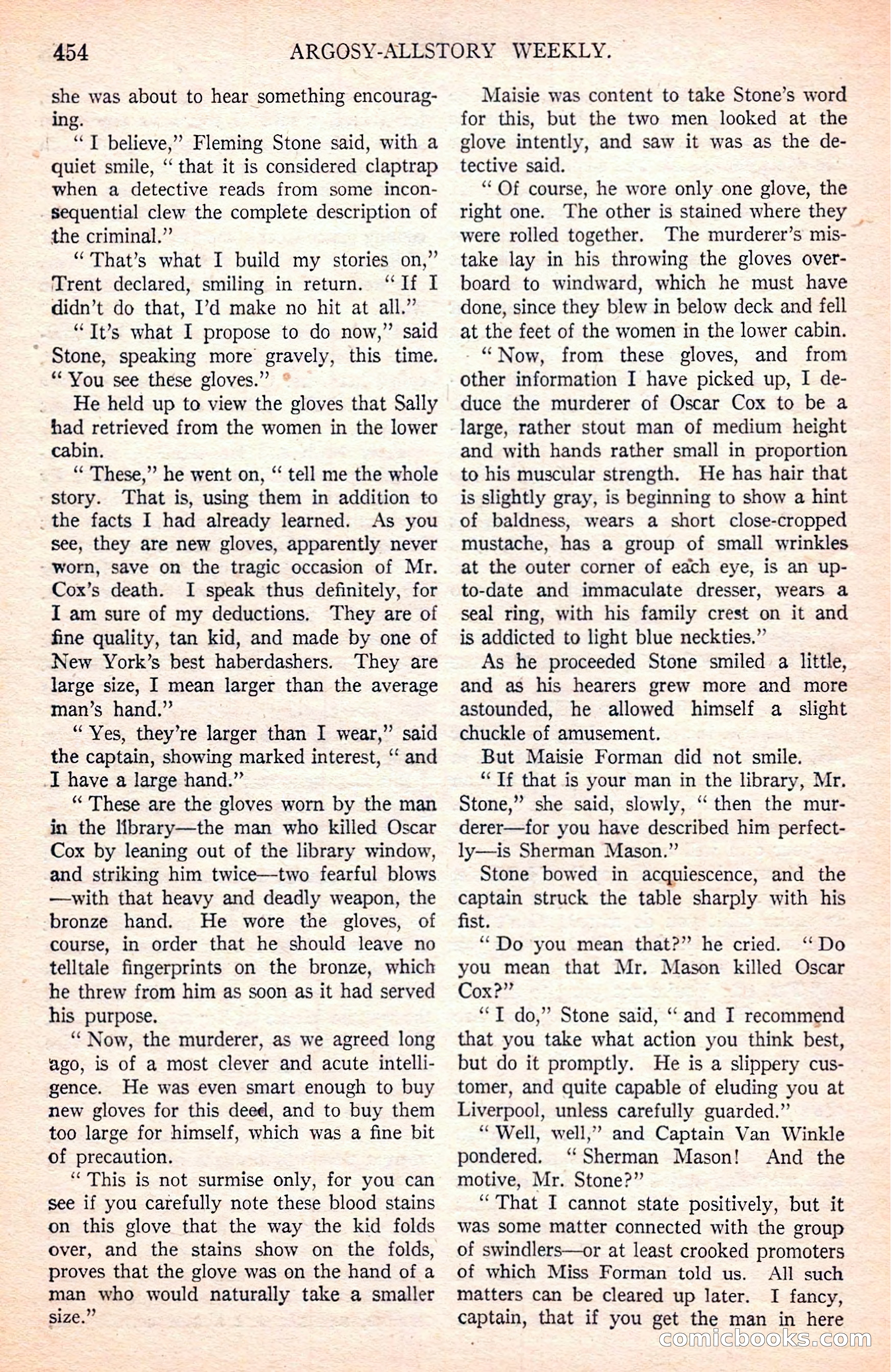 Argosy All-Story Weekly — page 144 of 170