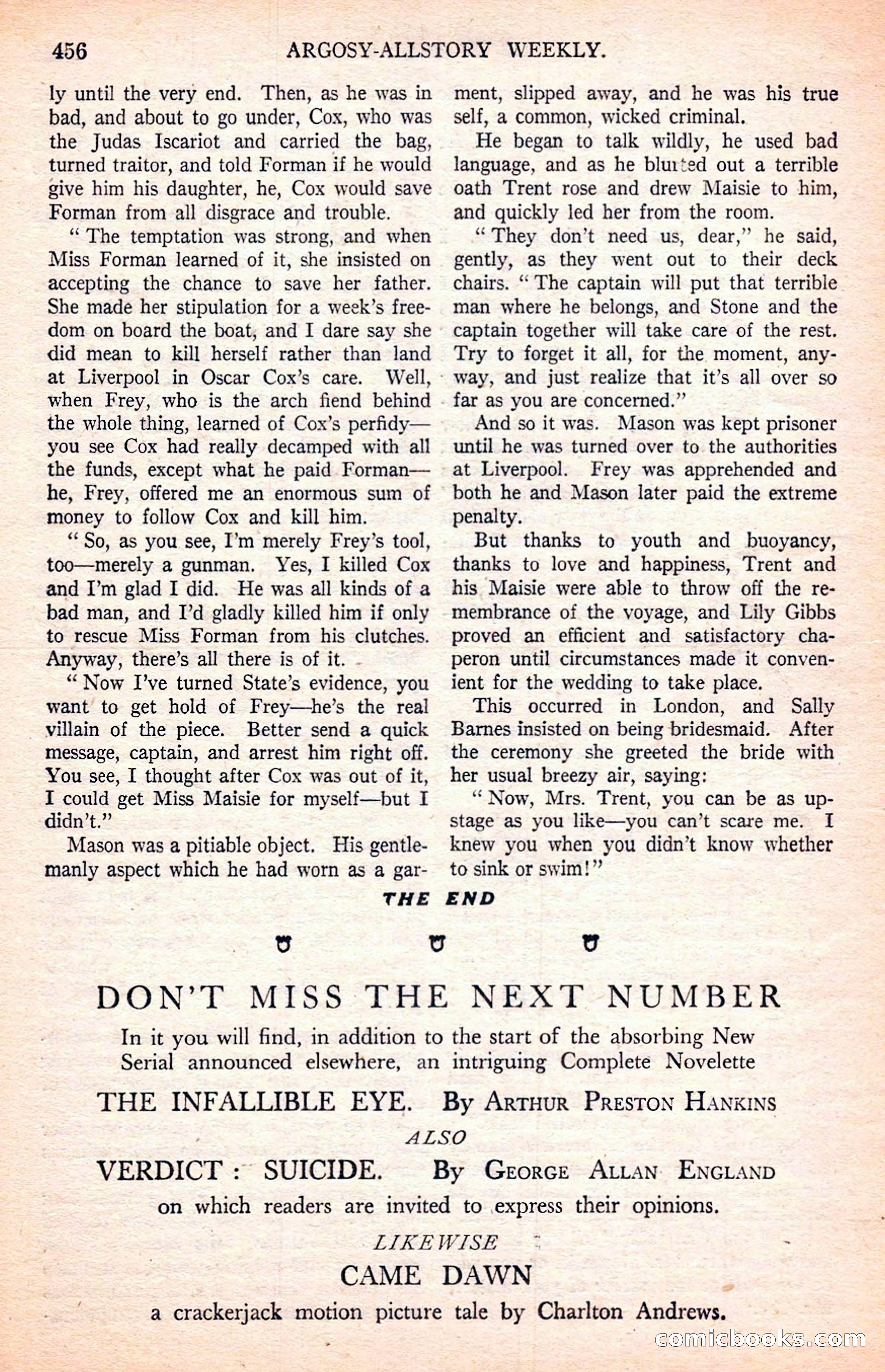 Argosy All-Story Weekly — page 146 of 170